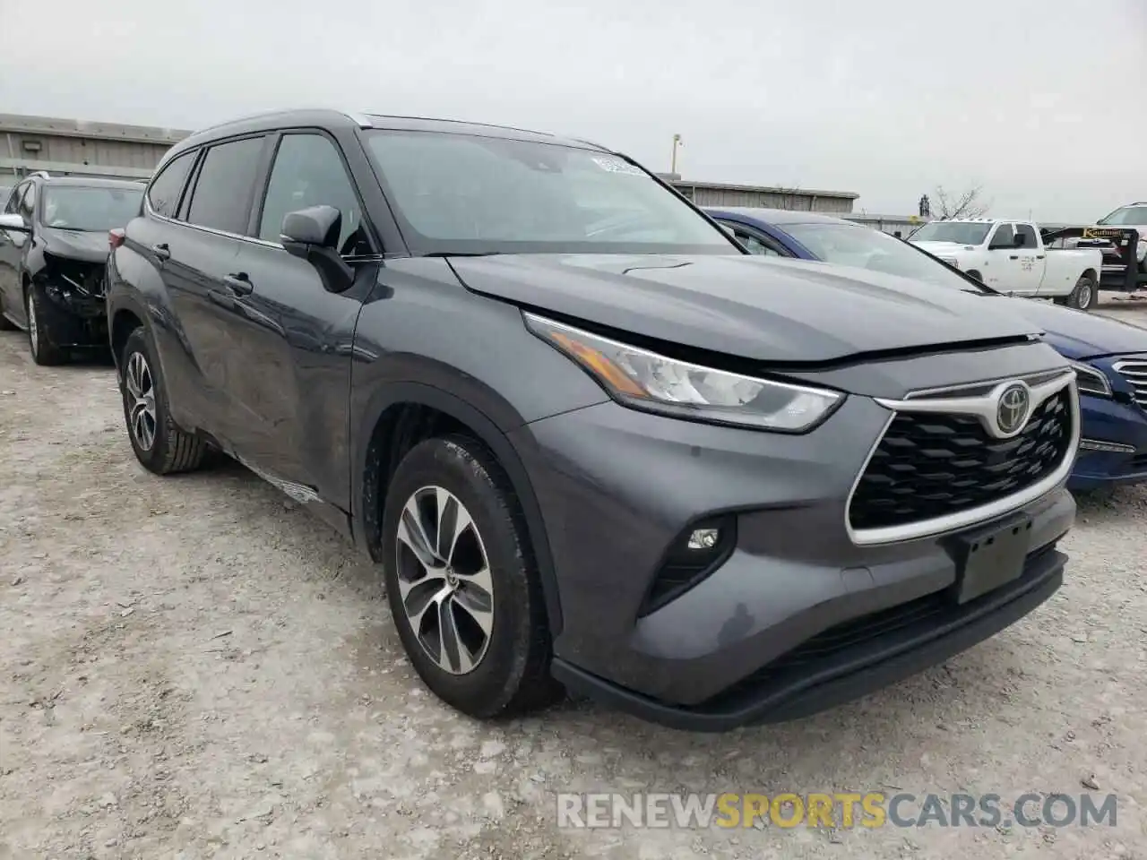 1 Photograph of a damaged car 5TDGZRAH3LS005613 TOYOTA HIGHLANDER 2020