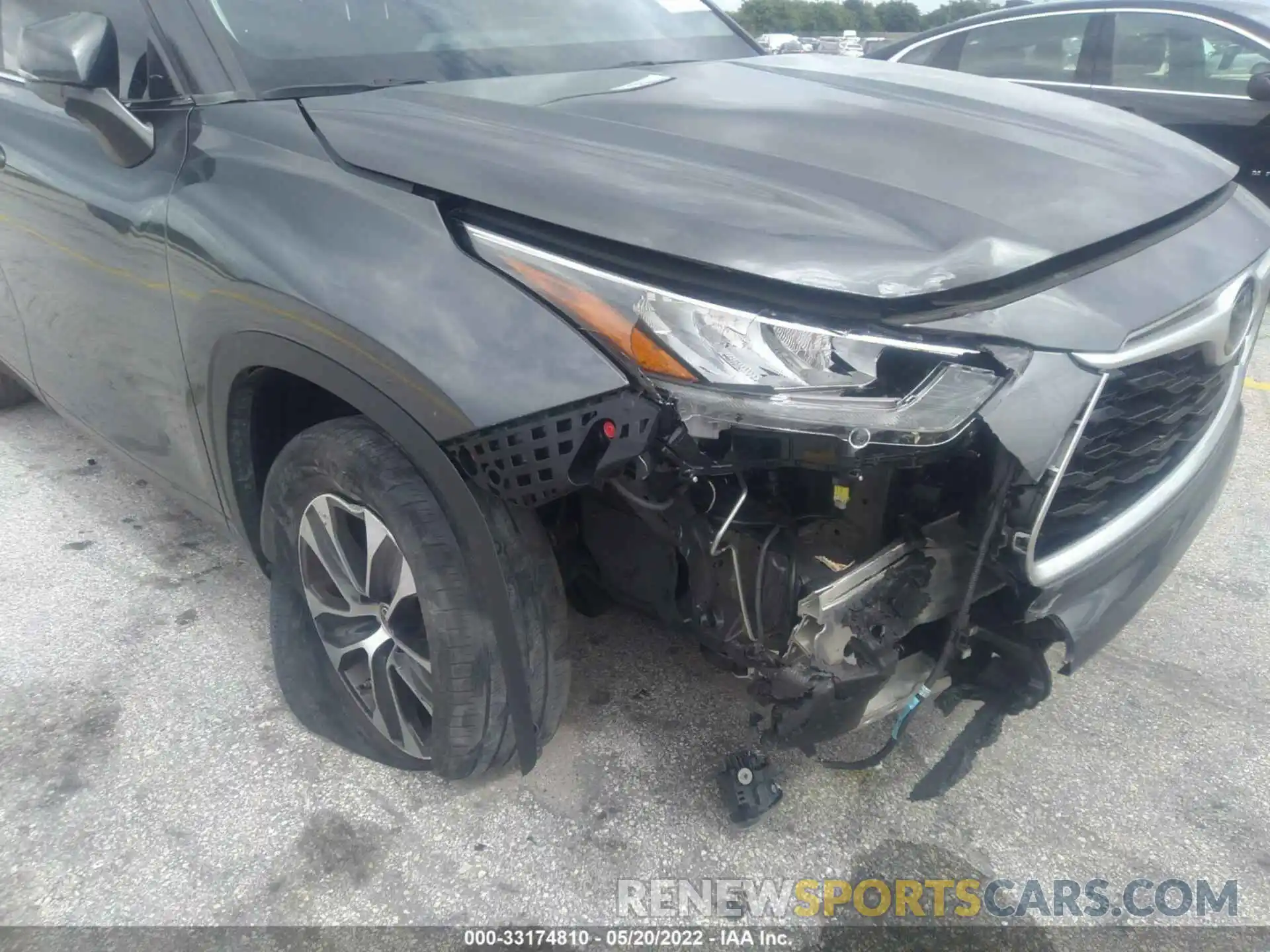 6 Photograph of a damaged car 5TDGZRAH3LS009354 TOYOTA HIGHLANDER 2020