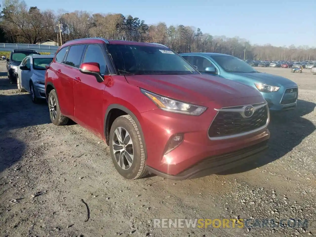 1 Photograph of a damaged car 5TDGZRAH3LS011198 TOYOTA HIGHLANDER 2020