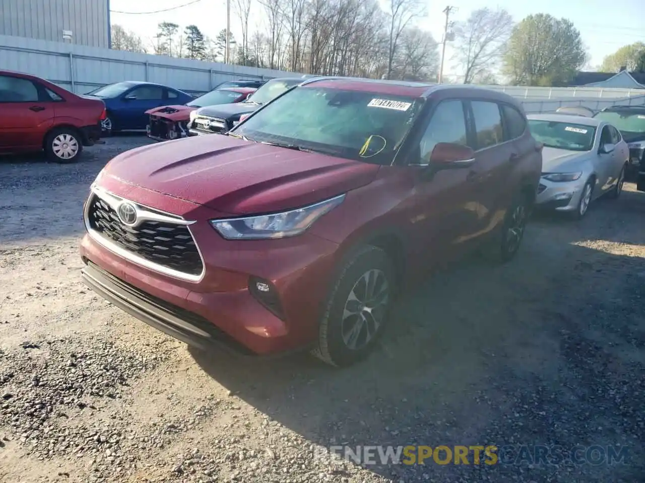 2 Photograph of a damaged car 5TDGZRAH3LS011198 TOYOTA HIGHLANDER 2020