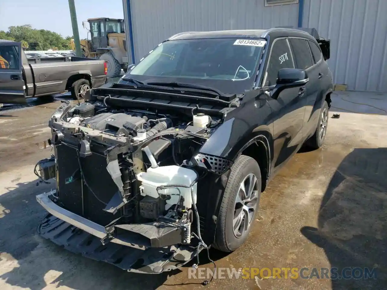 2 Photograph of a damaged car 5TDGZRAH3LS014926 TOYOTA HIGHLANDER 2020