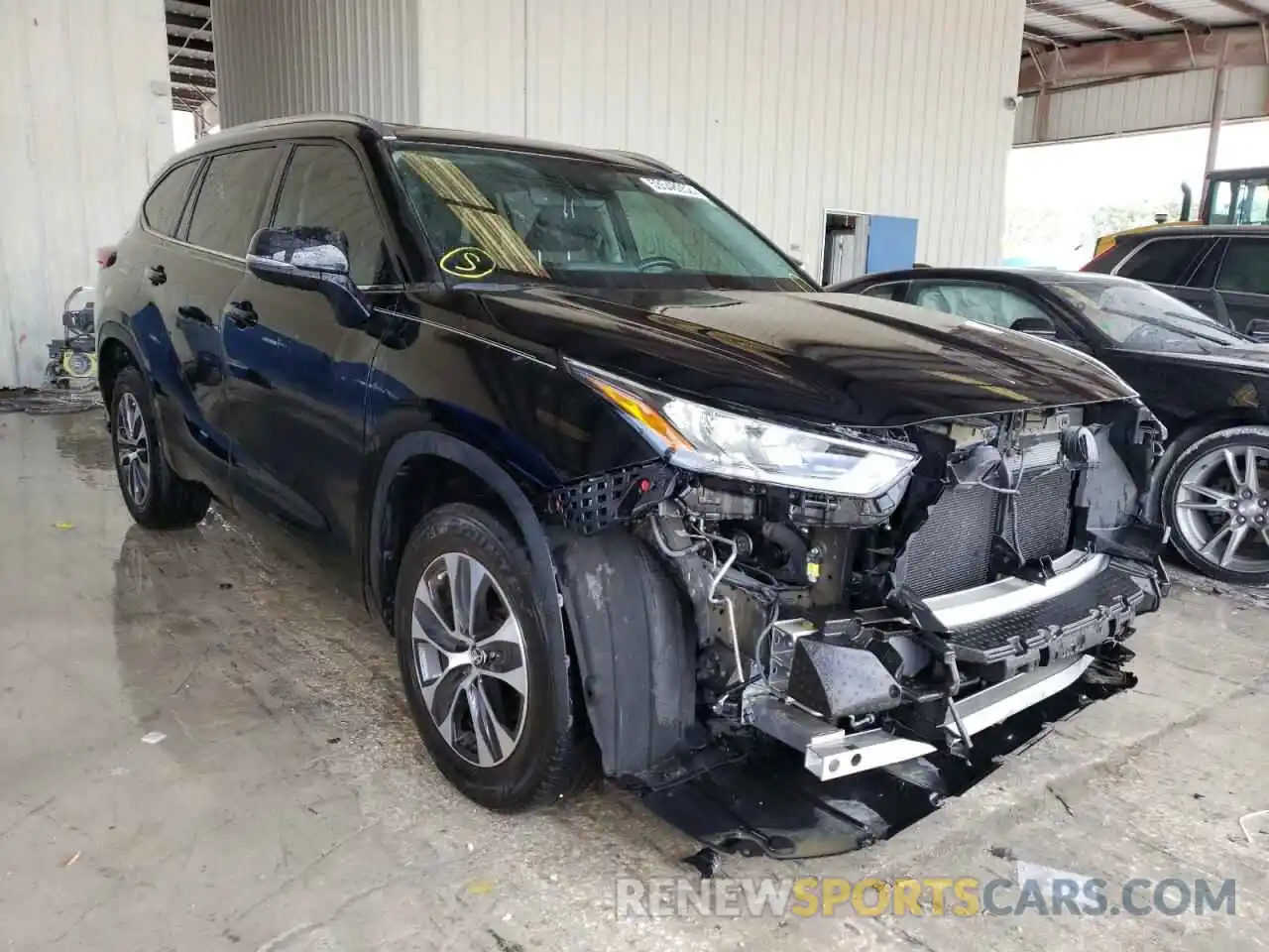 1 Photograph of a damaged car 5TDGZRAH3LS025800 TOYOTA HIGHLANDER 2020