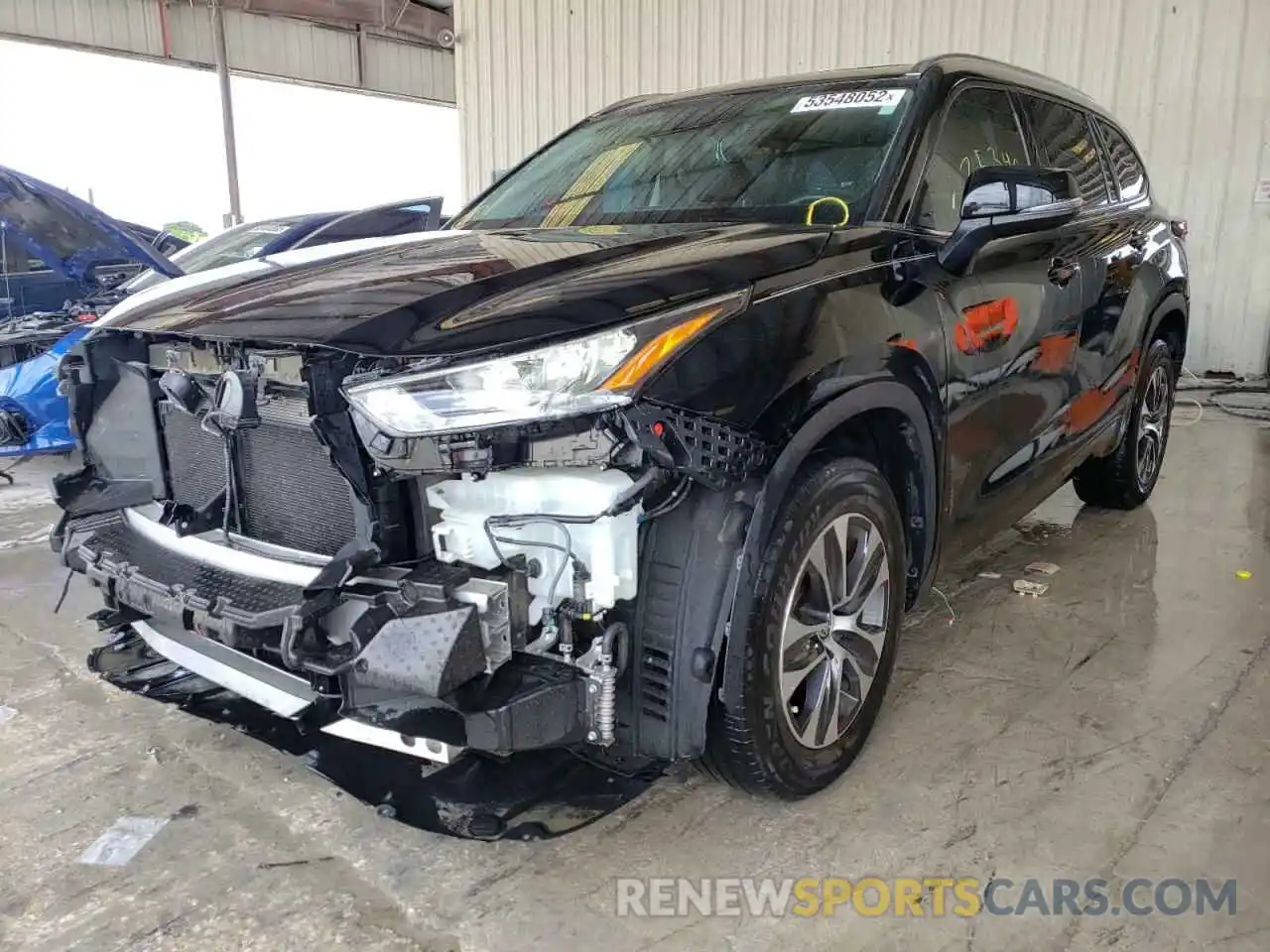 2 Photograph of a damaged car 5TDGZRAH3LS025800 TOYOTA HIGHLANDER 2020