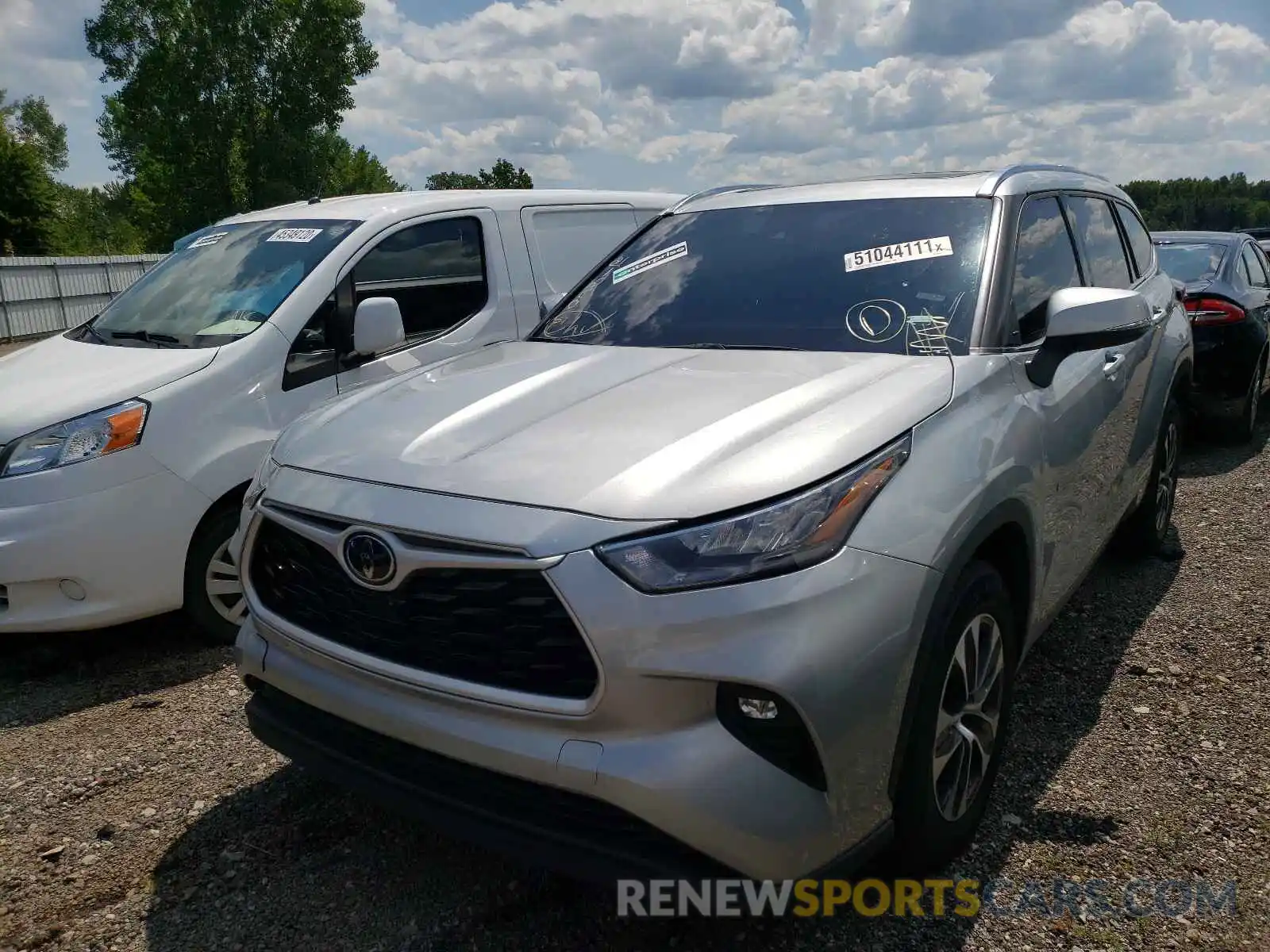 2 Photograph of a damaged car 5TDGZRAH3LS501057 TOYOTA HIGHLANDER 2020