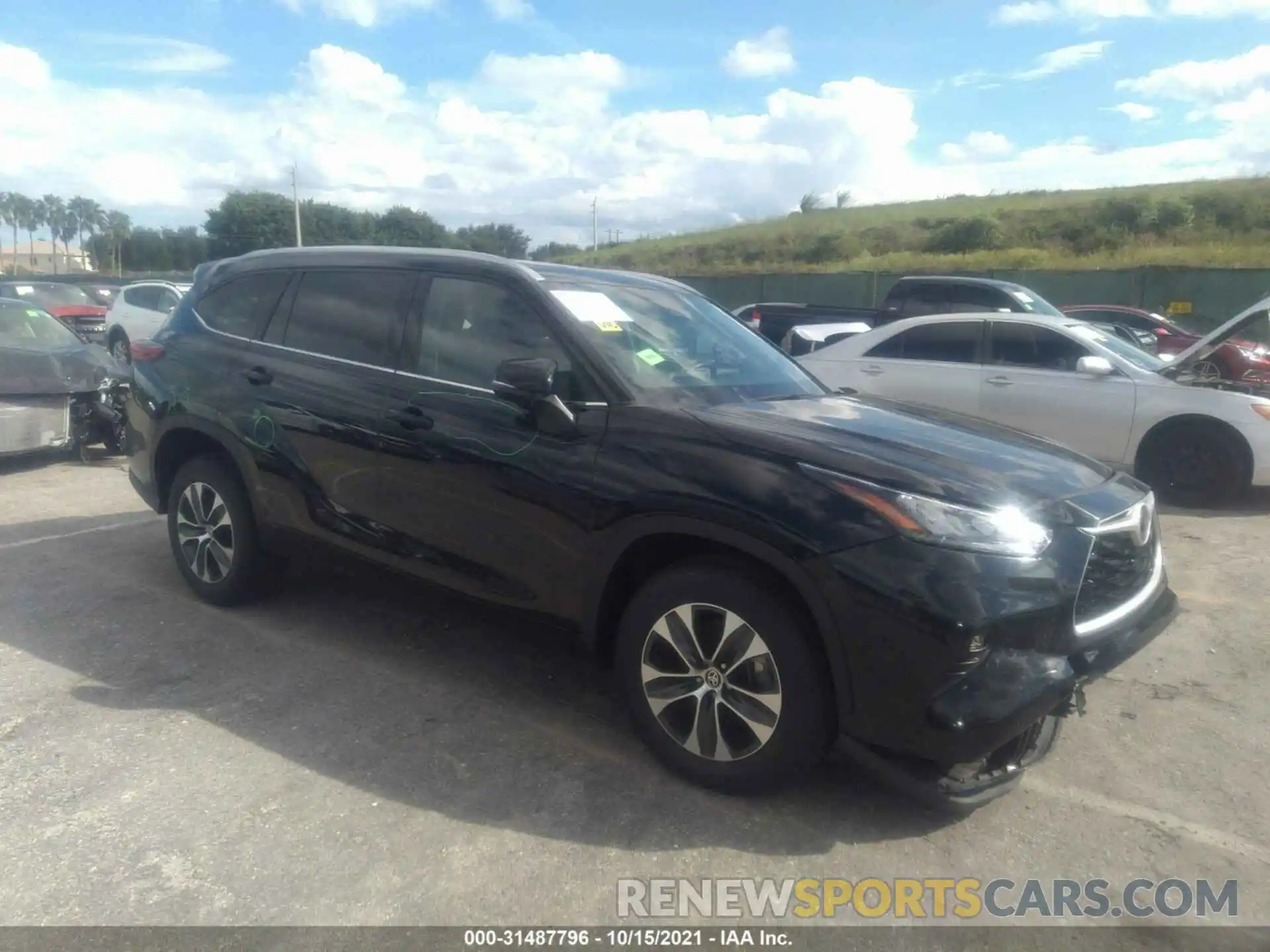 1 Photograph of a damaged car 5TDGZRAH3LS502824 TOYOTA HIGHLANDER 2020