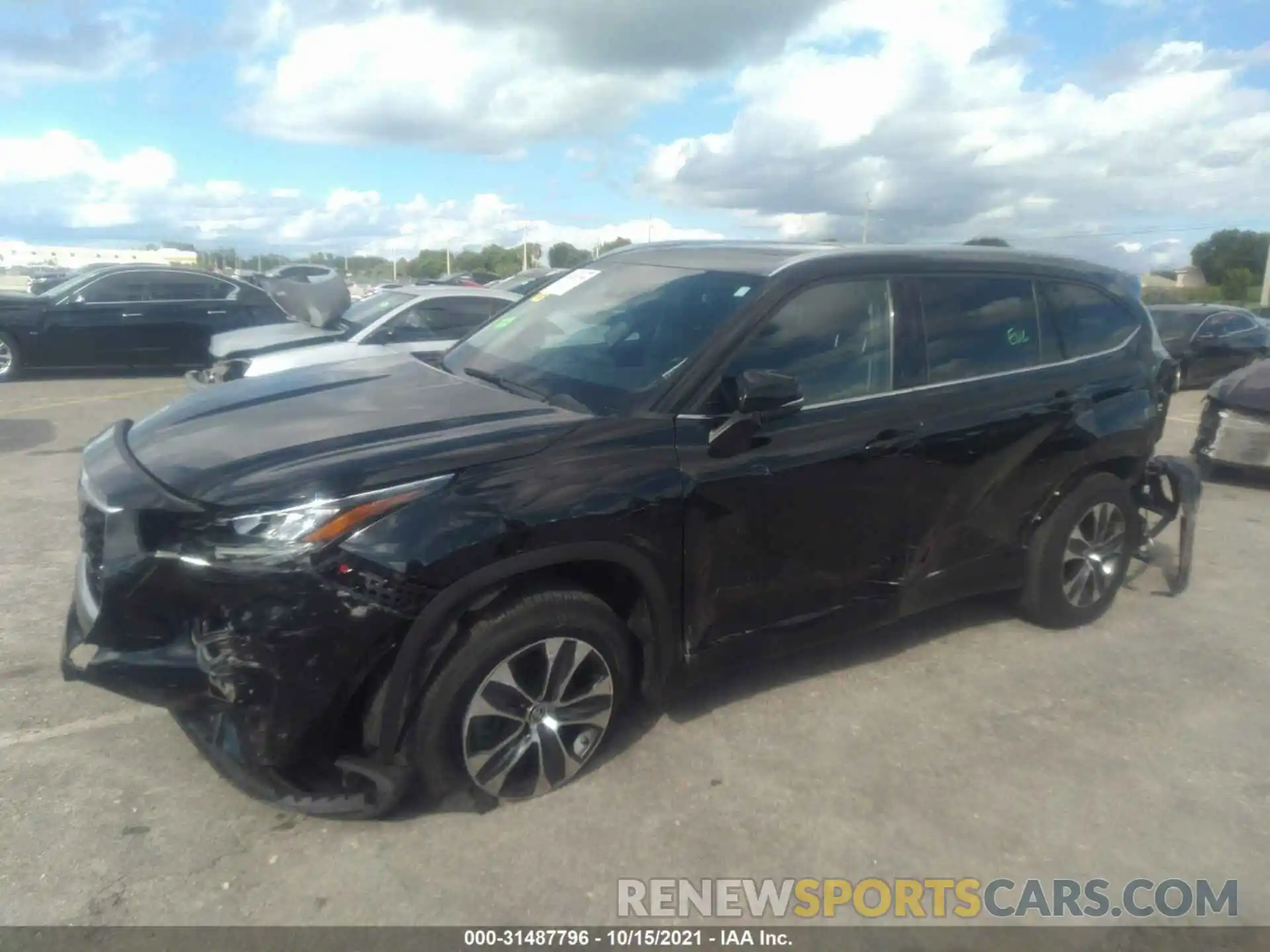 2 Photograph of a damaged car 5TDGZRAH3LS502824 TOYOTA HIGHLANDER 2020