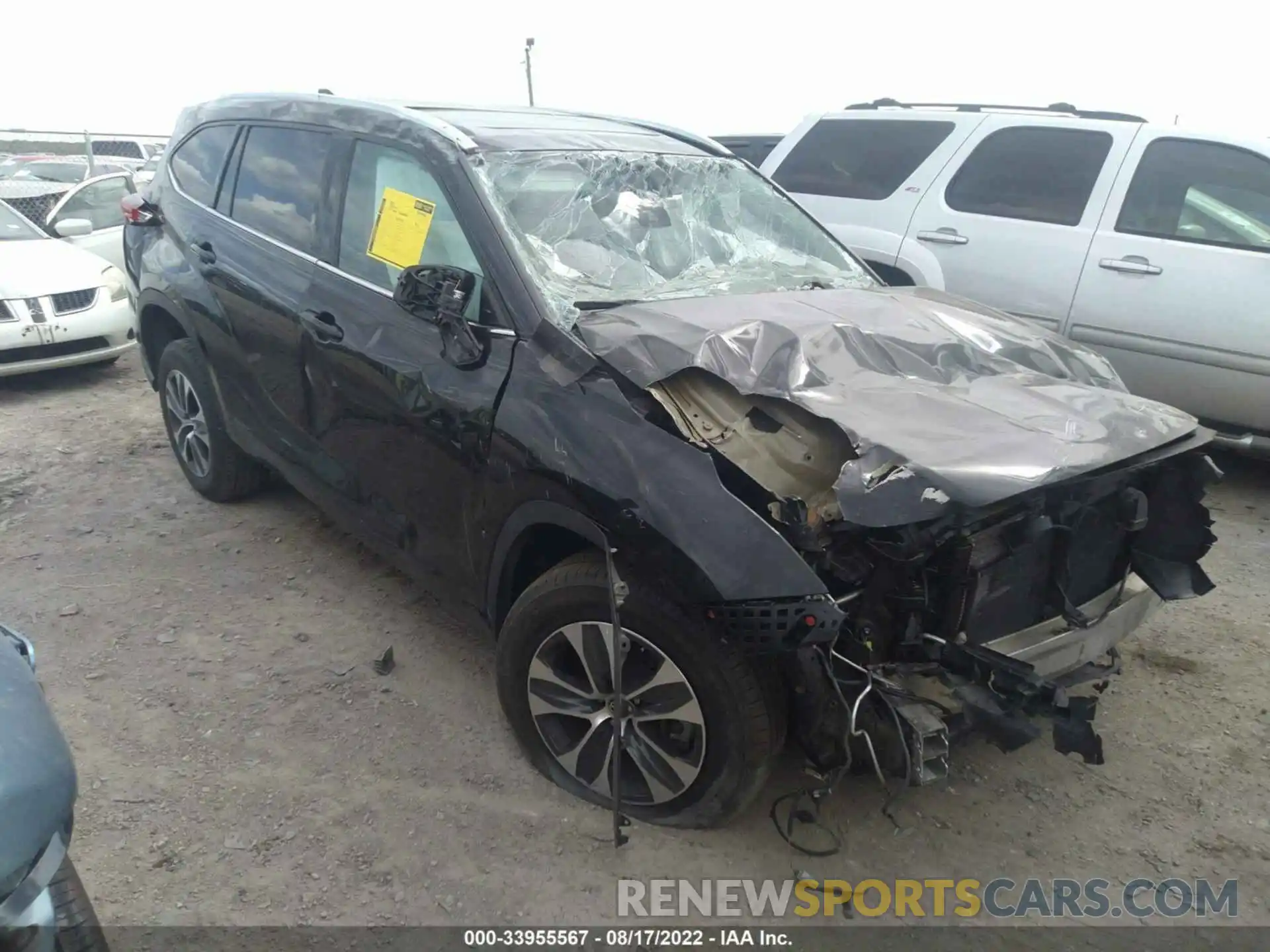 1 Photograph of a damaged car 5TDGZRAH3LS502886 TOYOTA HIGHLANDER 2020