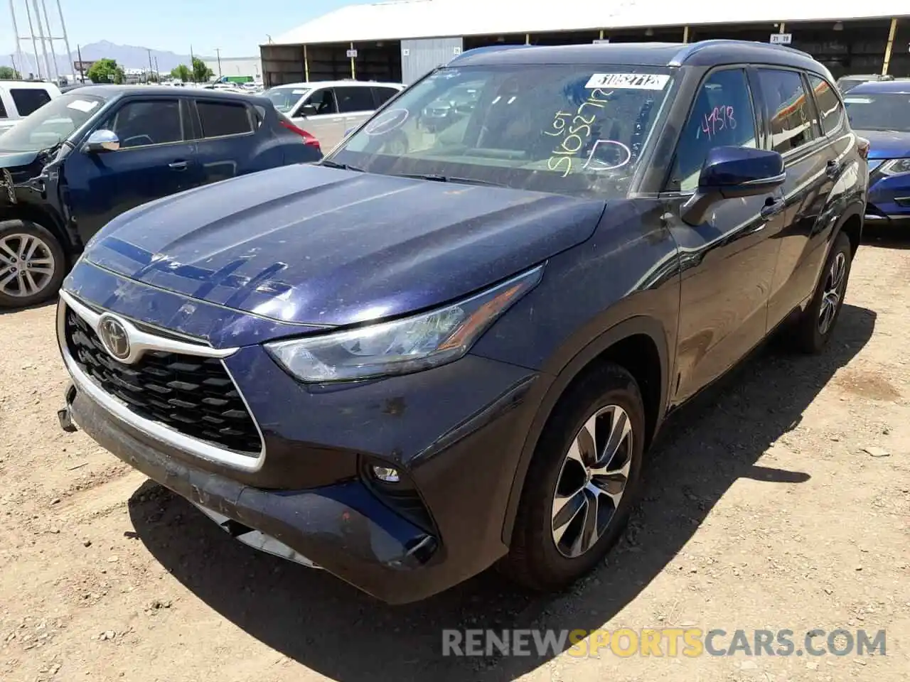 1 Photograph of a damaged car 5TDGZRAH3LS505304 TOYOTA HIGHLANDER 2020