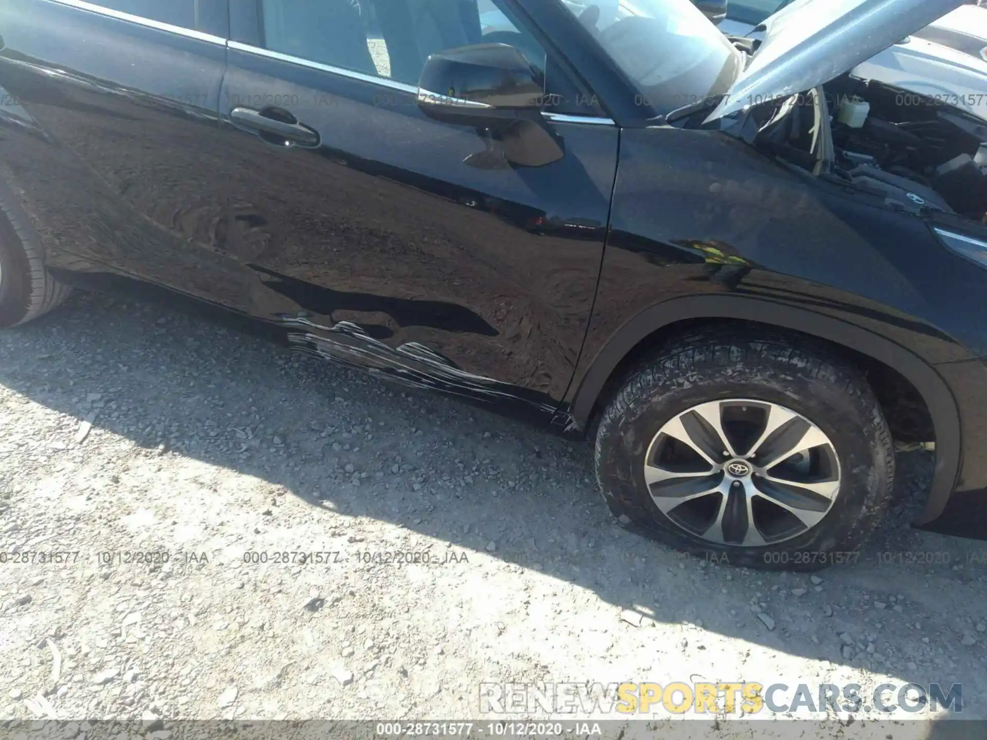 6 Photograph of a damaged car 5TDGZRAH3LS505738 TOYOTA HIGHLANDER 2020