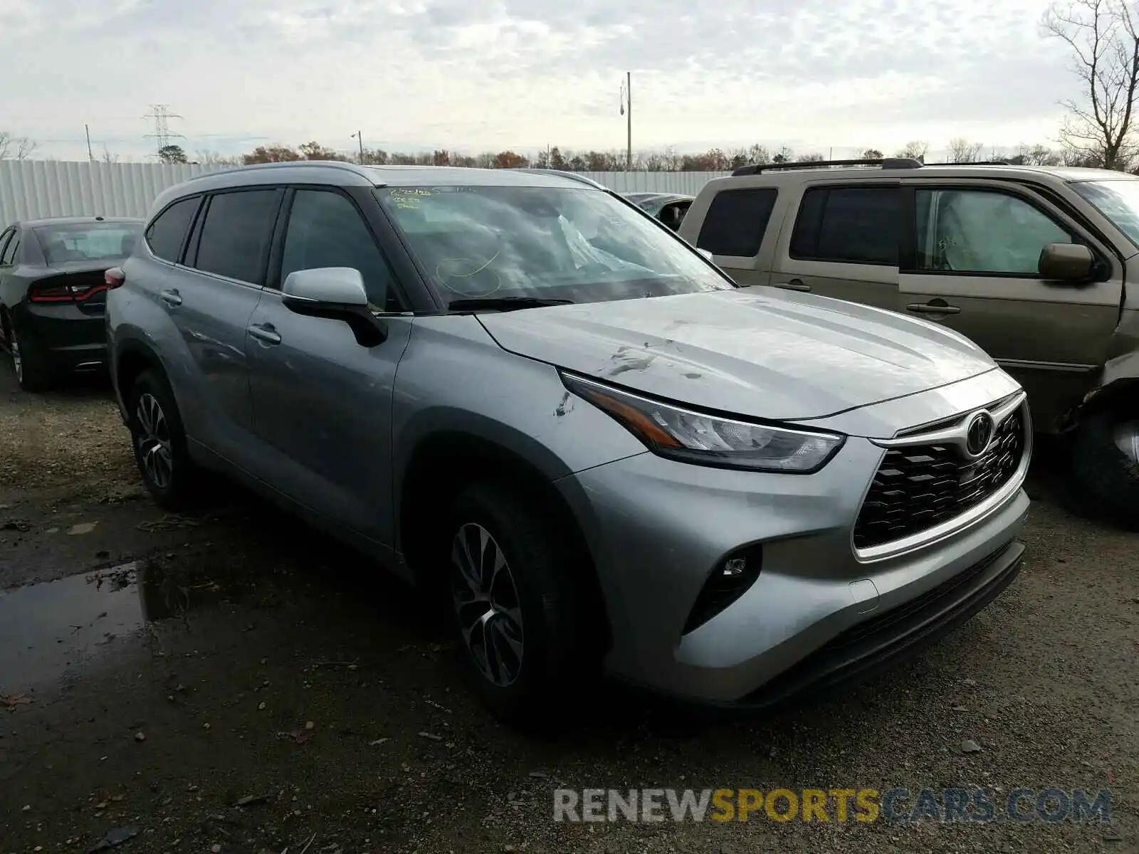 1 Photograph of a damaged car 5TDGZRAH3LS505786 TOYOTA HIGHLANDER 2020