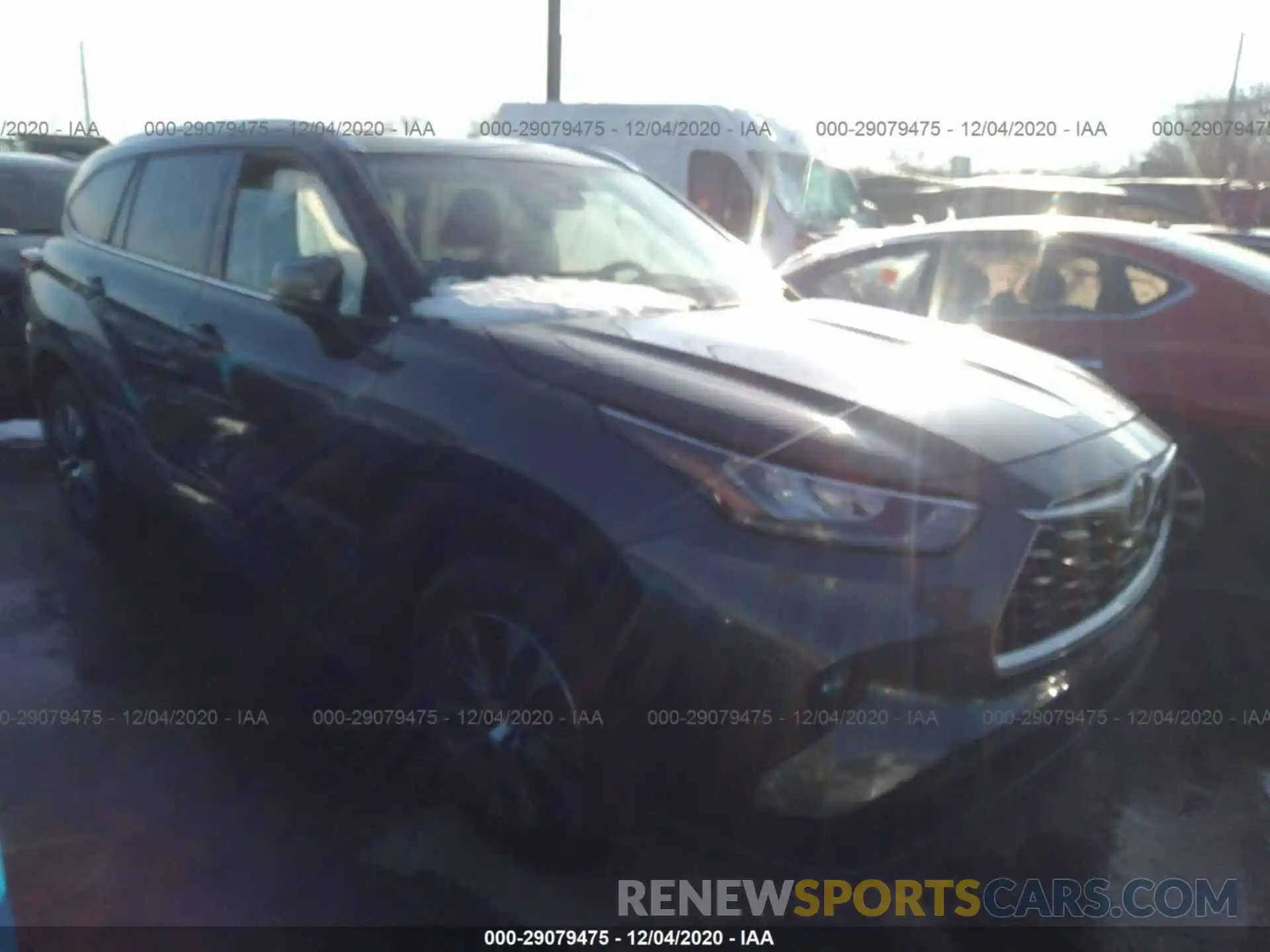 1 Photograph of a damaged car 5TDGZRAH4LS006687 TOYOTA HIGHLANDER 2020