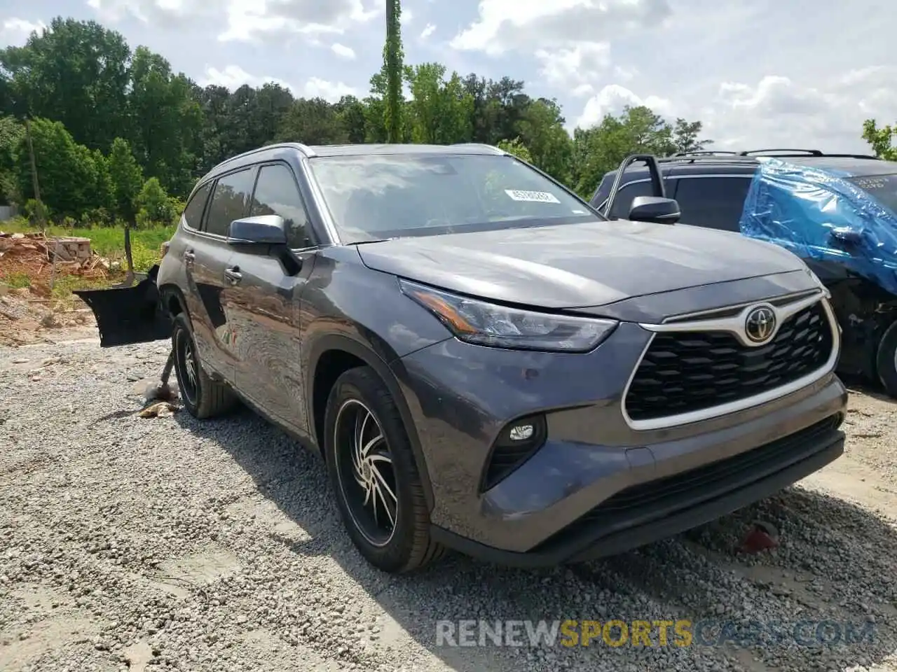 1 Photograph of a damaged car 5TDGZRAH4LS030892 TOYOTA HIGHLANDER 2020