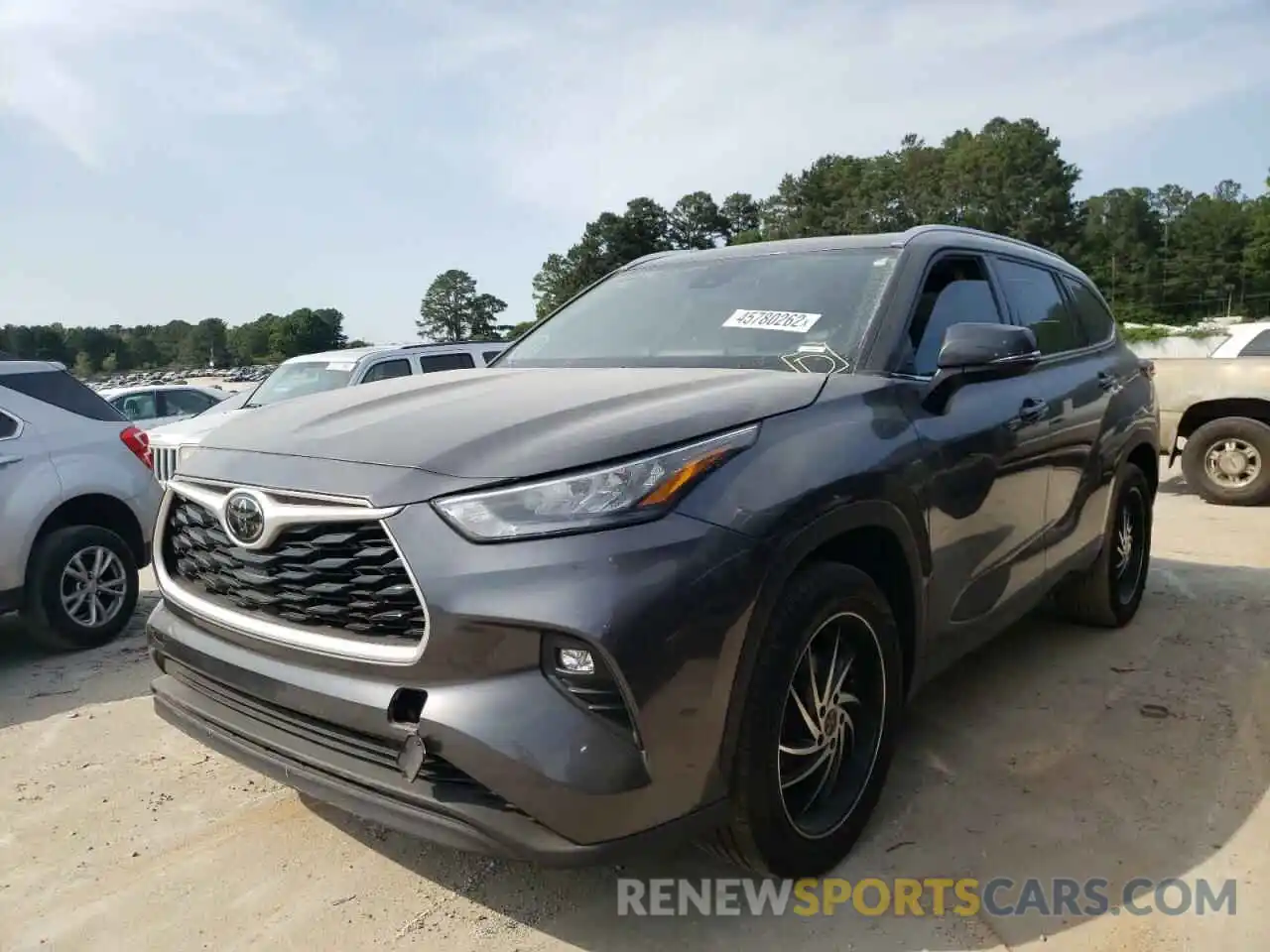 2 Photograph of a damaged car 5TDGZRAH4LS030892 TOYOTA HIGHLANDER 2020