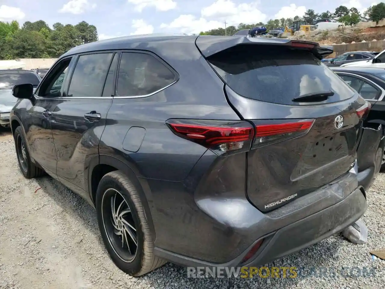 3 Photograph of a damaged car 5TDGZRAH4LS030892 TOYOTA HIGHLANDER 2020