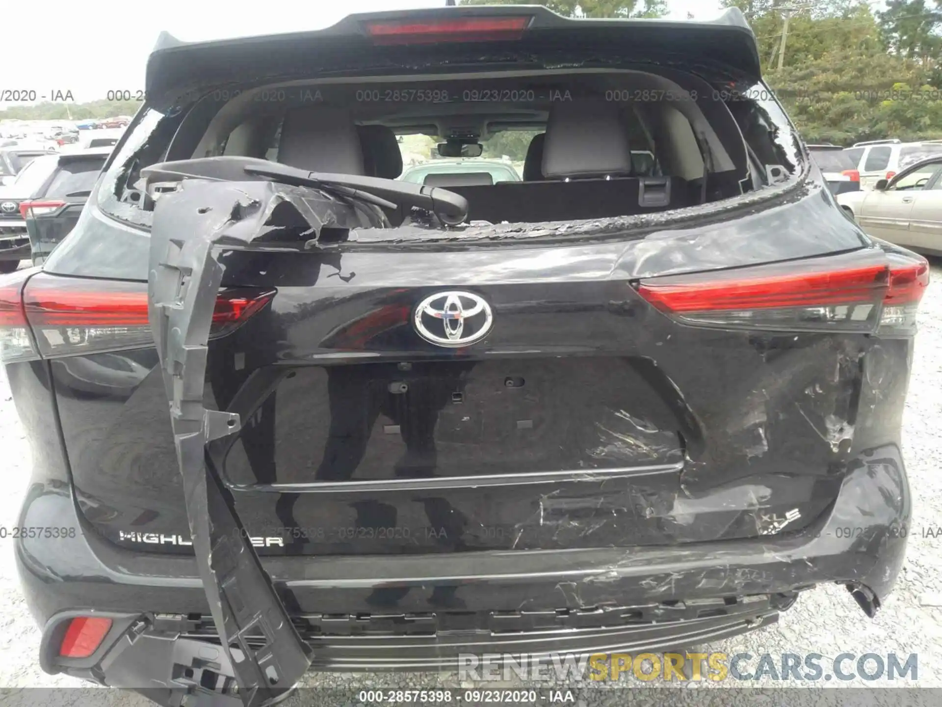 6 Photograph of a damaged car 5TDGZRAH4LS503772 TOYOTA HIGHLANDER 2020