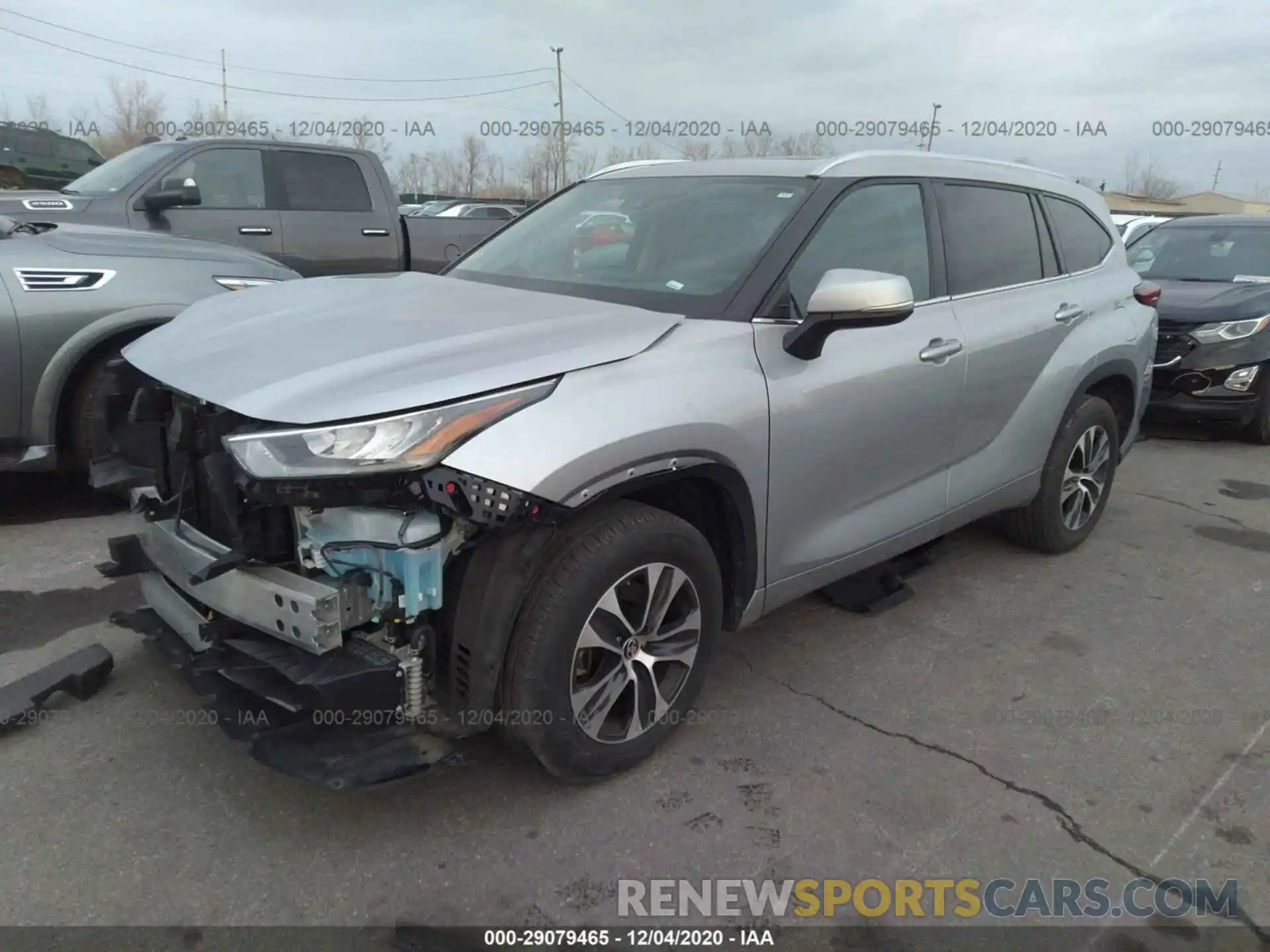 2 Photograph of a damaged car 5TDGZRAH5LS000347 TOYOTA HIGHLANDER 2020