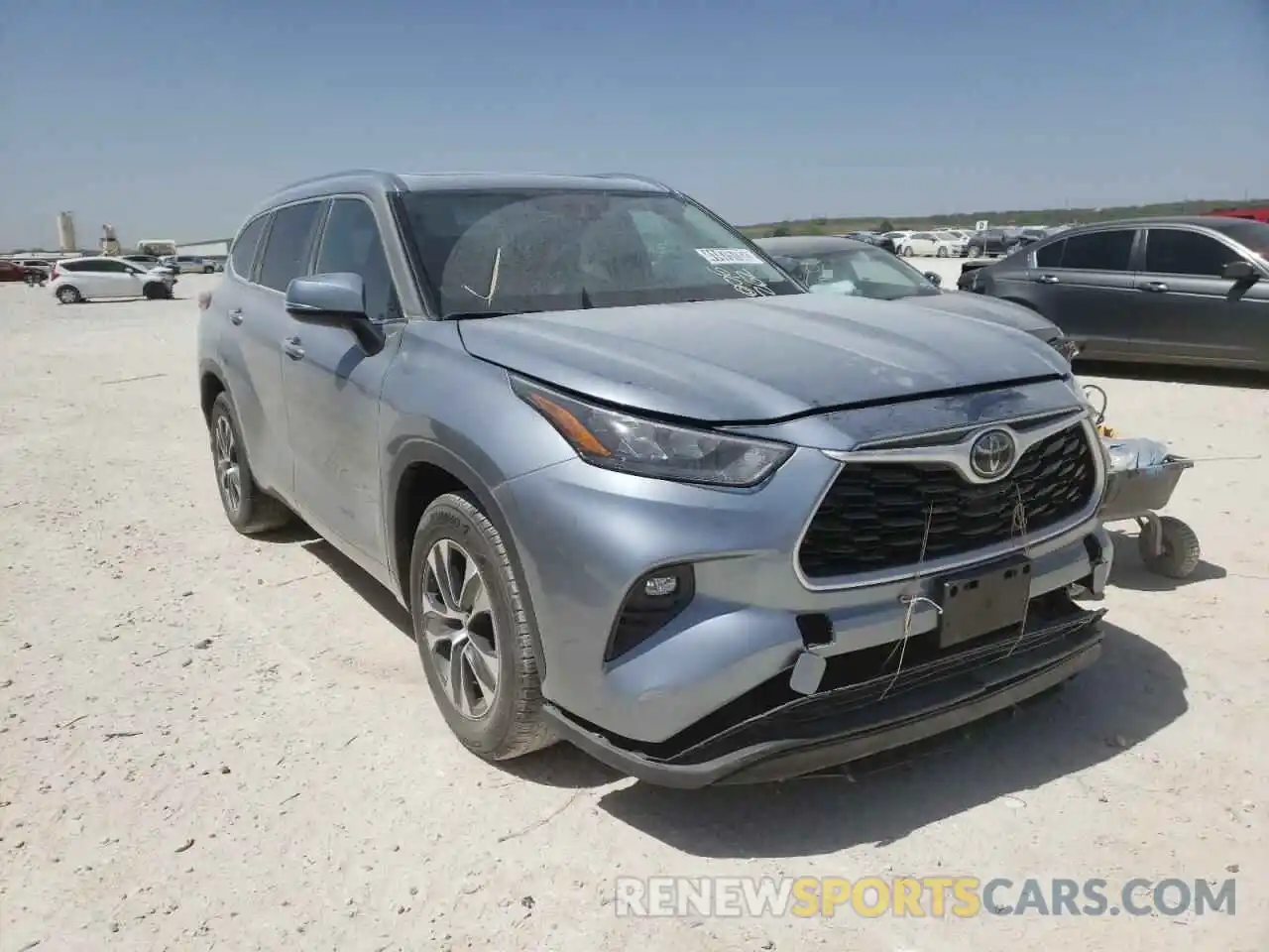 1 Photograph of a damaged car 5TDGZRAH5LS006262 TOYOTA HIGHLANDER 2020