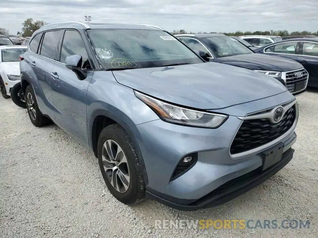 1 Photograph of a damaged car 5TDGZRAH5LS012143 TOYOTA HIGHLANDER 2020