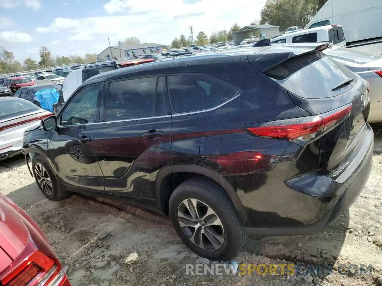 2 Фотография поврежденного автомобиля 5TDGZRAH5LS023045 TOYOTA HIGHLANDER 2020