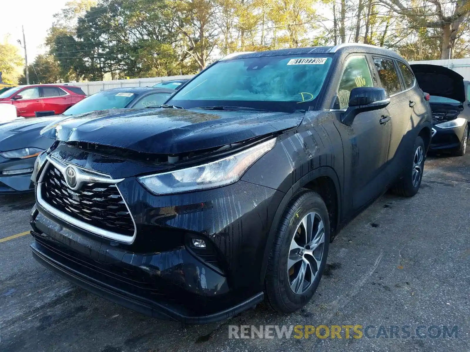 2 Photograph of a damaged car 5TDGZRAH5LS502341 TOYOTA HIGHLANDER 2020