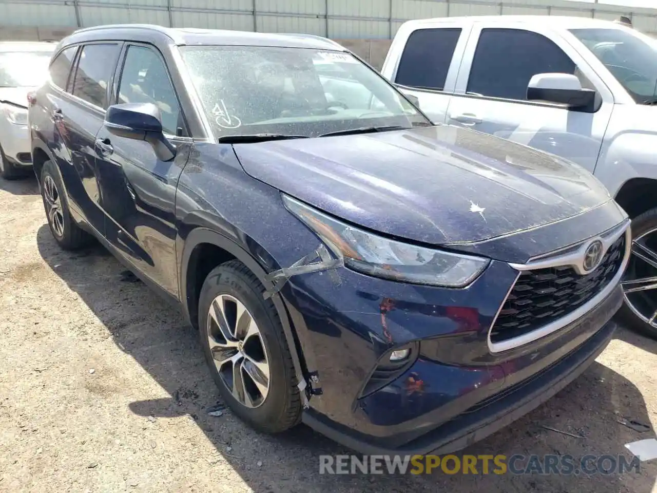 1 Photograph of a damaged car 5TDGZRAH5LS506034 TOYOTA HIGHLANDER 2020