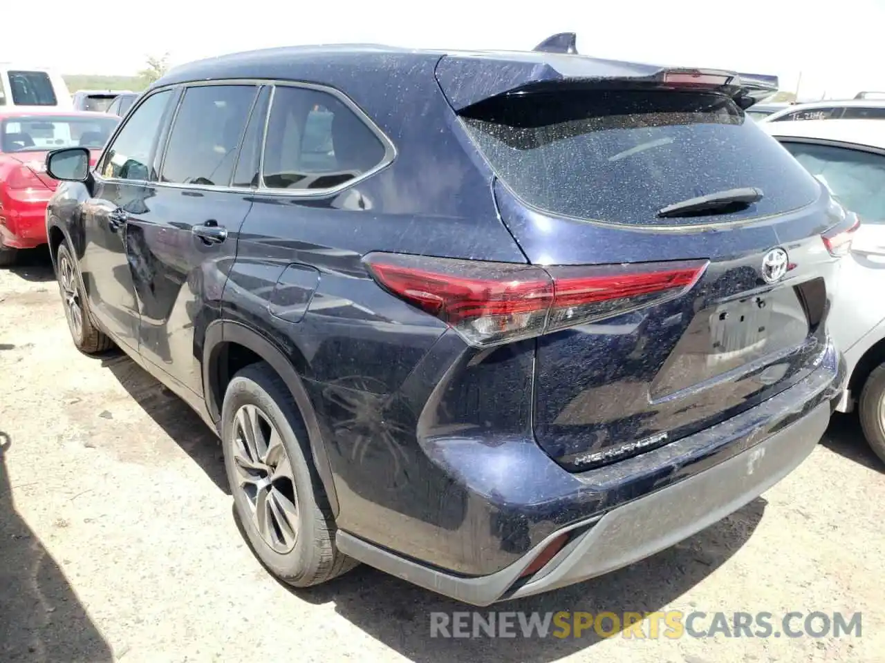 3 Photograph of a damaged car 5TDGZRAH5LS506034 TOYOTA HIGHLANDER 2020