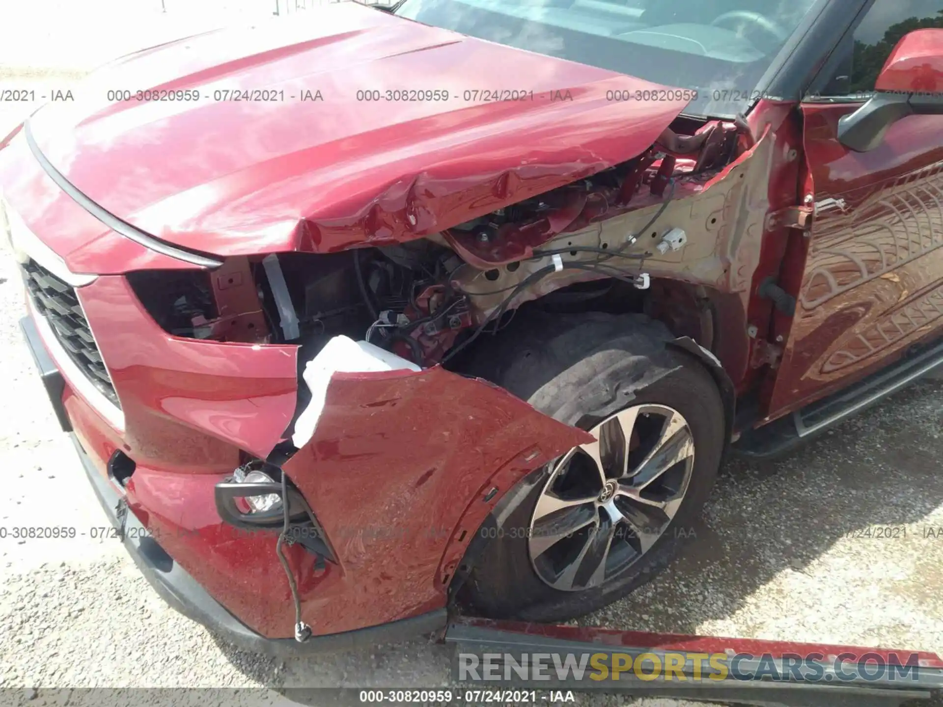 6 Photograph of a damaged car 5TDGZRAH5LS509905 TOYOTA HIGHLANDER 2020