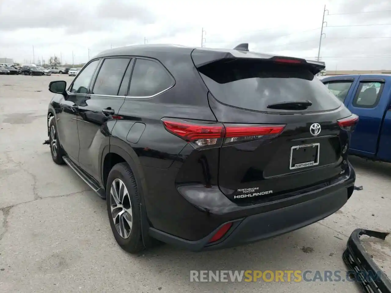 3 Photograph of a damaged car 5TDGZRAH6LS008523 TOYOTA HIGHLANDER 2020