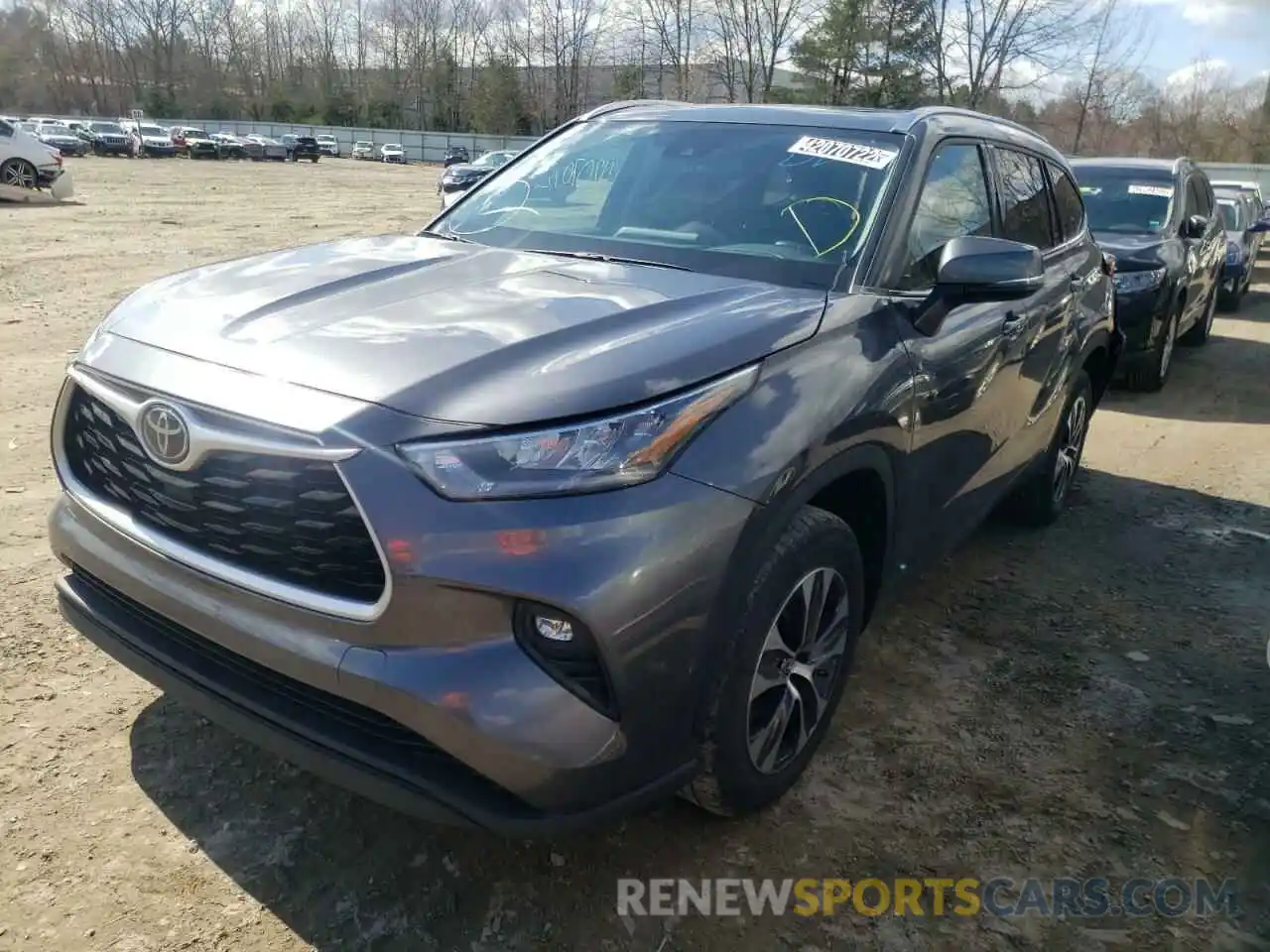 2 Photograph of a damaged car 5TDGZRAH6LS010370 TOYOTA HIGHLANDER 2020