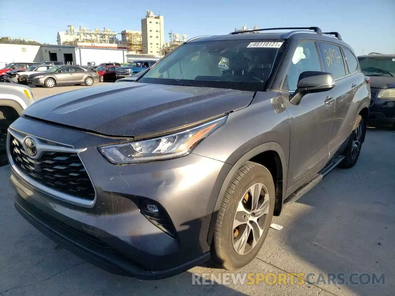 2 Photograph of a damaged car 5TDGZRAH6LS022440 TOYOTA HIGHLANDER 2020