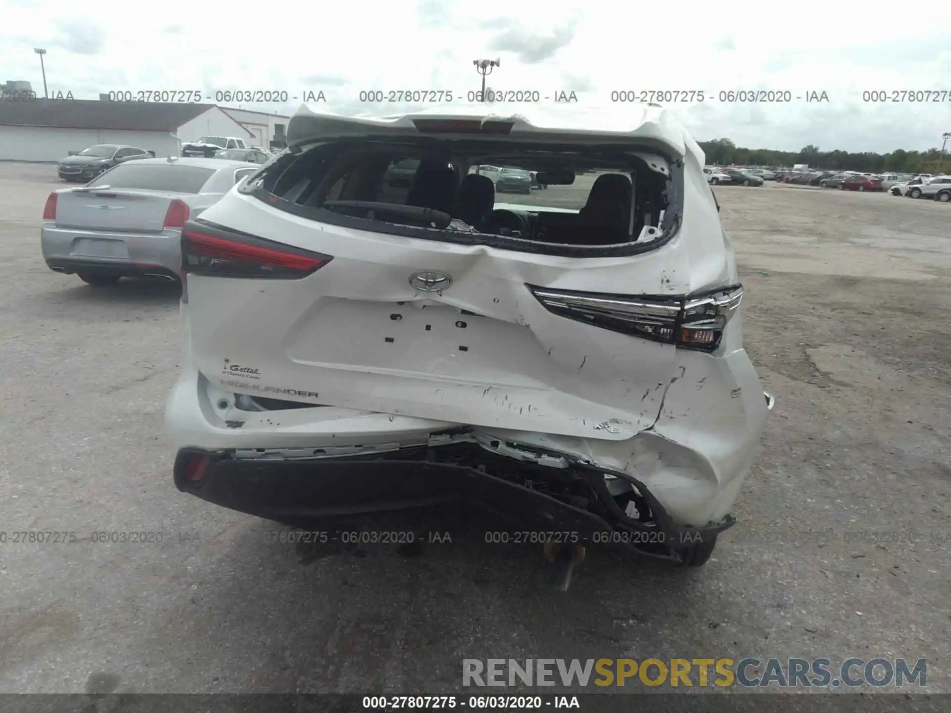 6 Photograph of a damaged car 5TDGZRAH6LS500520 TOYOTA HIGHLANDER 2020