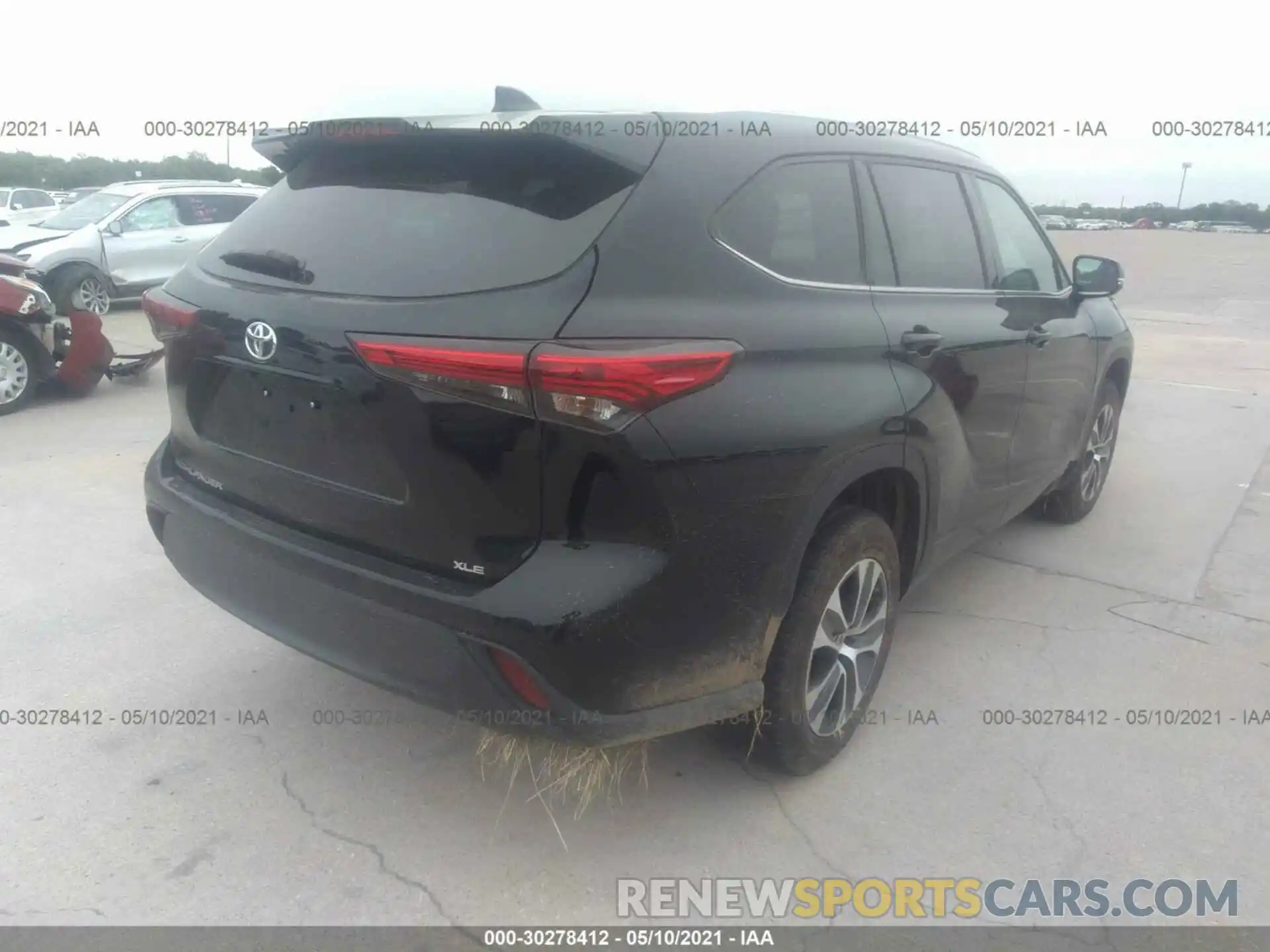 4 Фотография поврежденного автомобиля 5TDGZRAH6LS500579 TOYOTA HIGHLANDER 2020