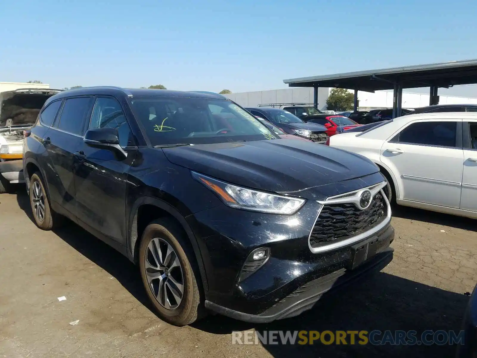 1 Photograph of a damaged car 5TDGZRAH6LS501702 TOYOTA HIGHLANDER 2020