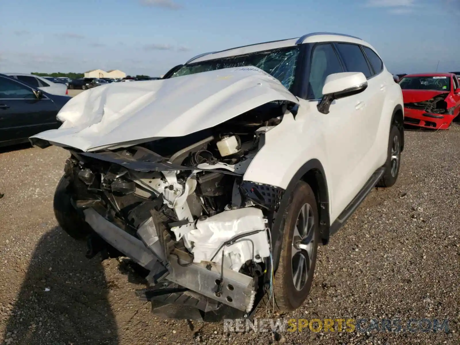 2 Photograph of a damaged car 5TDGZRAH6LS502252 TOYOTA HIGHLANDER 2020