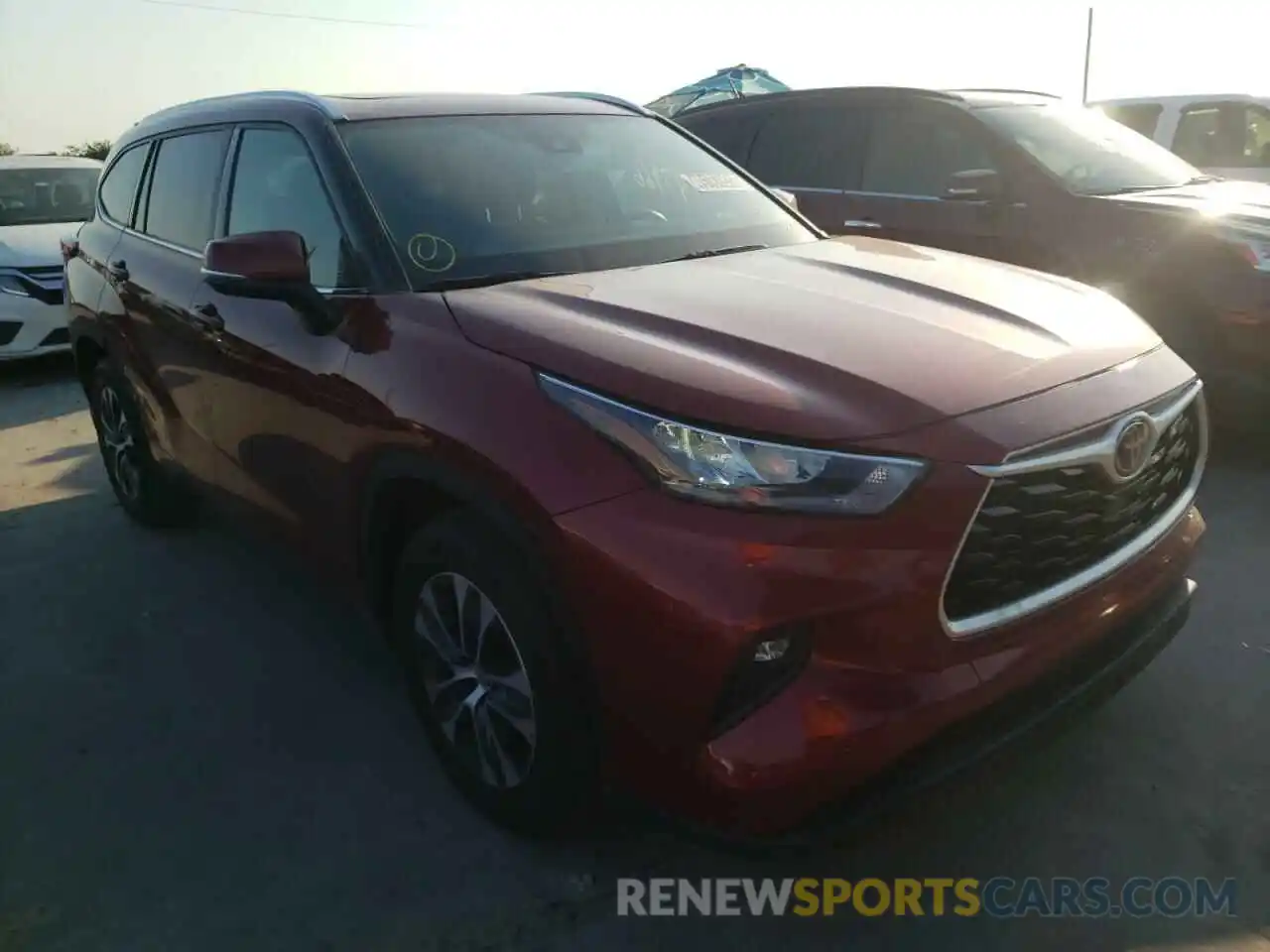 1 Photograph of a damaged car 5TDGZRAH6LS504793 TOYOTA HIGHLANDER 2020