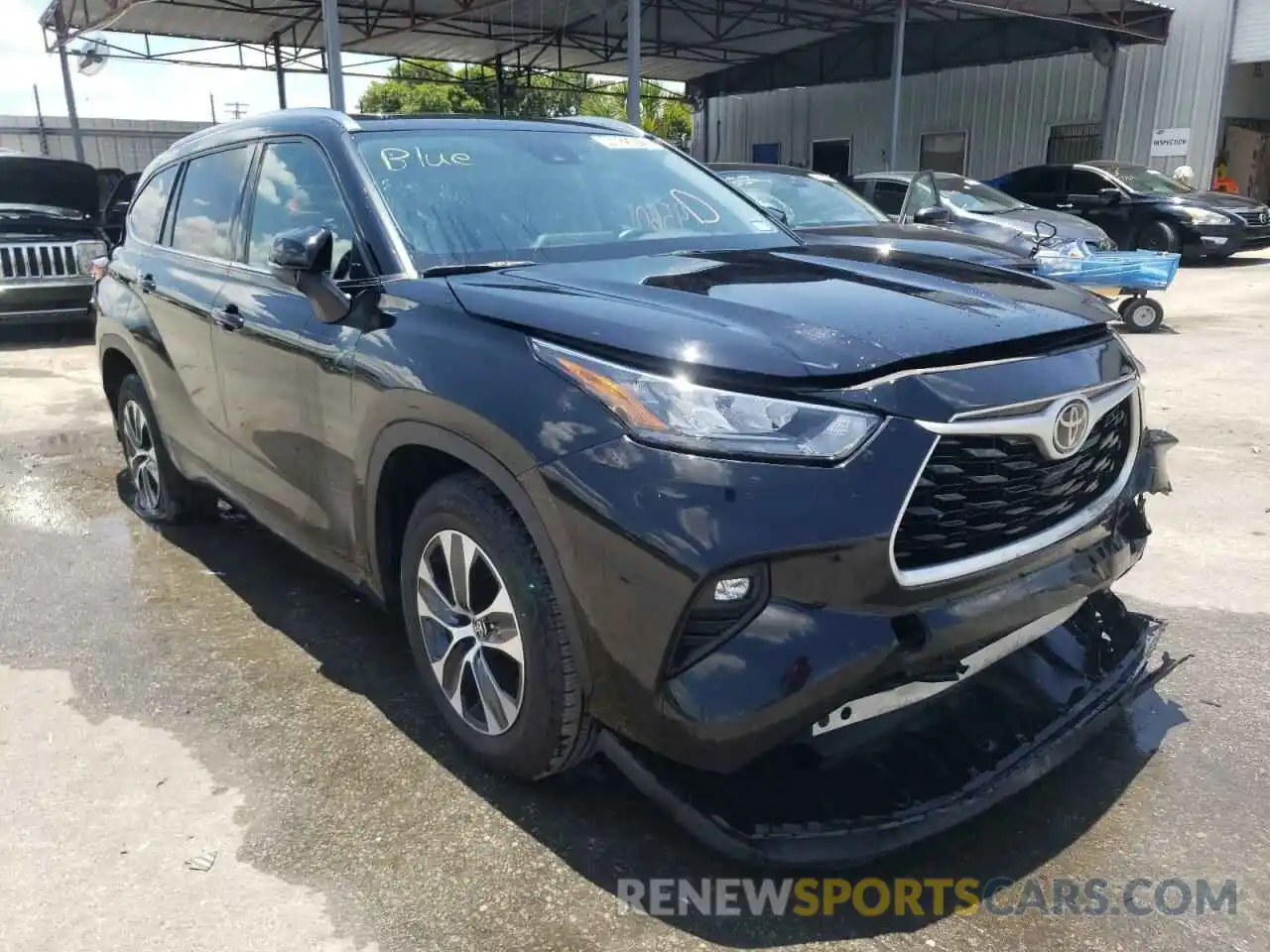 1 Photograph of a damaged car 5TDGZRAH6LS506043 TOYOTA HIGHLANDER 2020