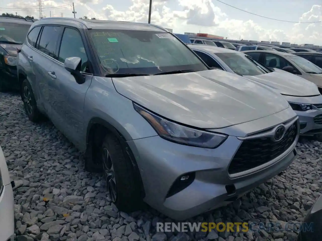 1 Photograph of a damaged car 5TDGZRAH6LS513896 TOYOTA HIGHLANDER 2020