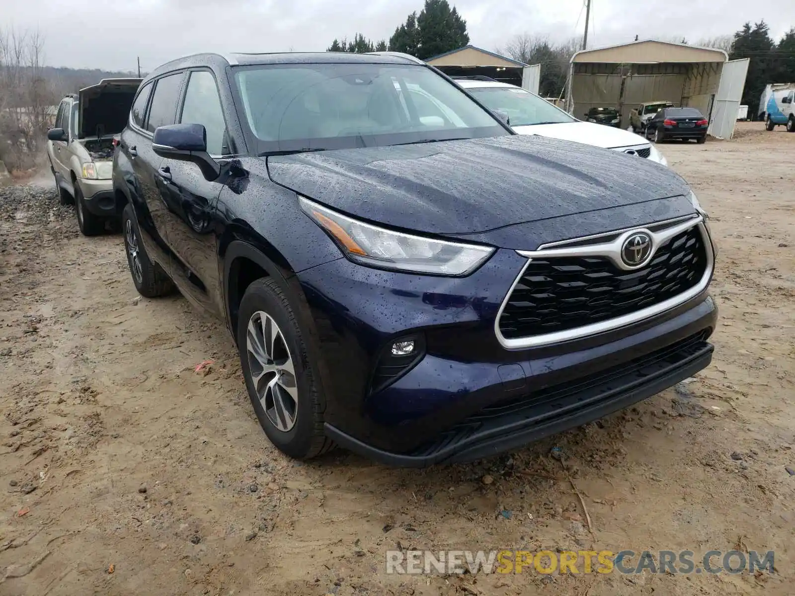 1 Photograph of a damaged car 5TDGZRAH7LS007073 TOYOTA HIGHLANDER 2020