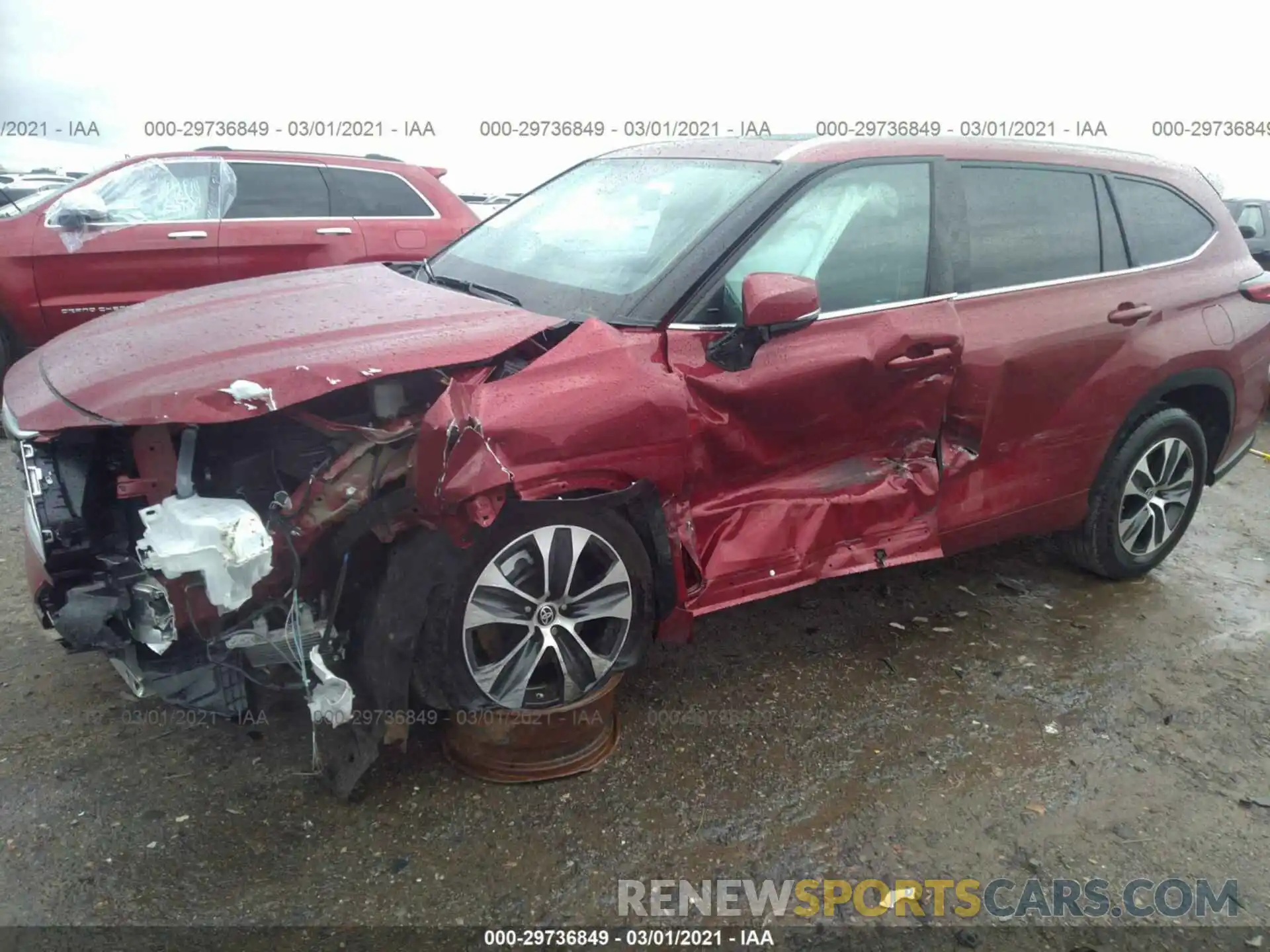 6 Фотография поврежденного автомобиля 5TDGZRAH7LS012757 TOYOTA HIGHLANDER 2020