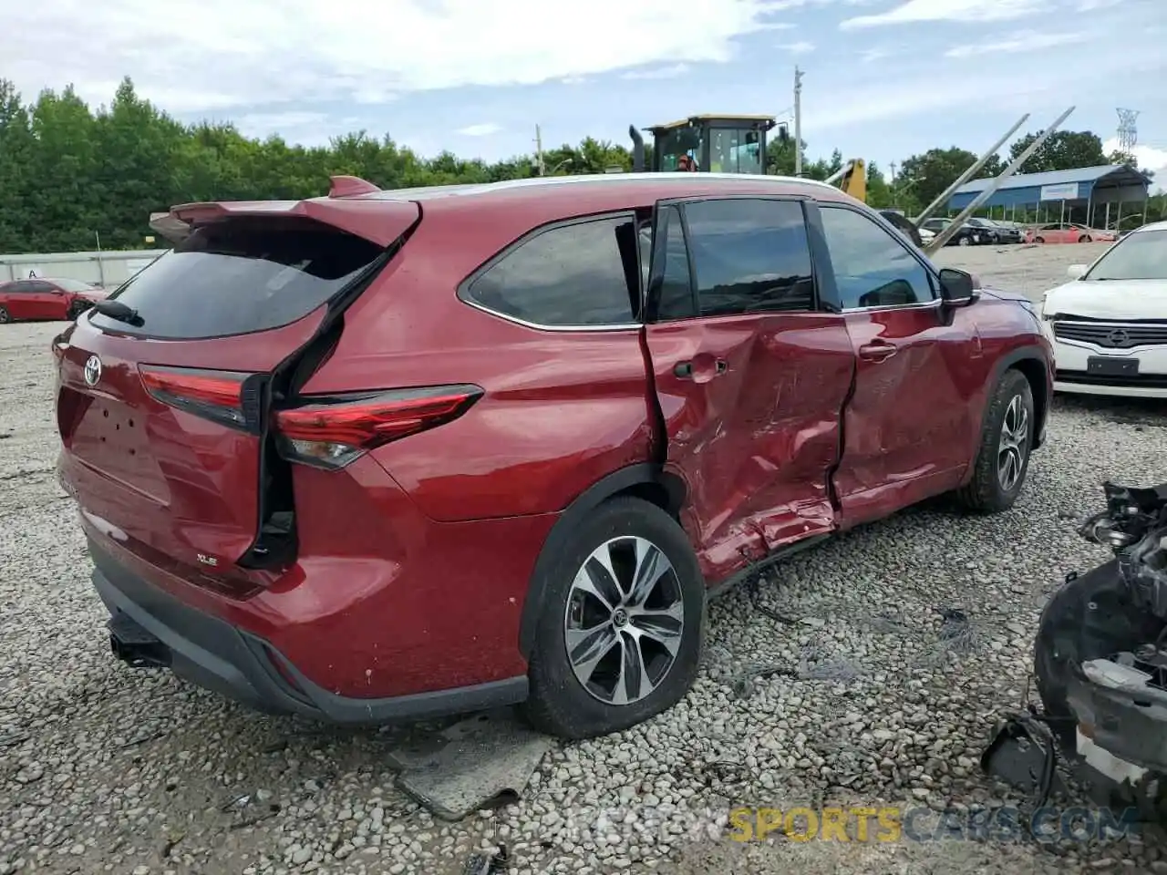 4 Photograph of a damaged car 5TDGZRAH7LS513132 TOYOTA HIGHLANDER 2020