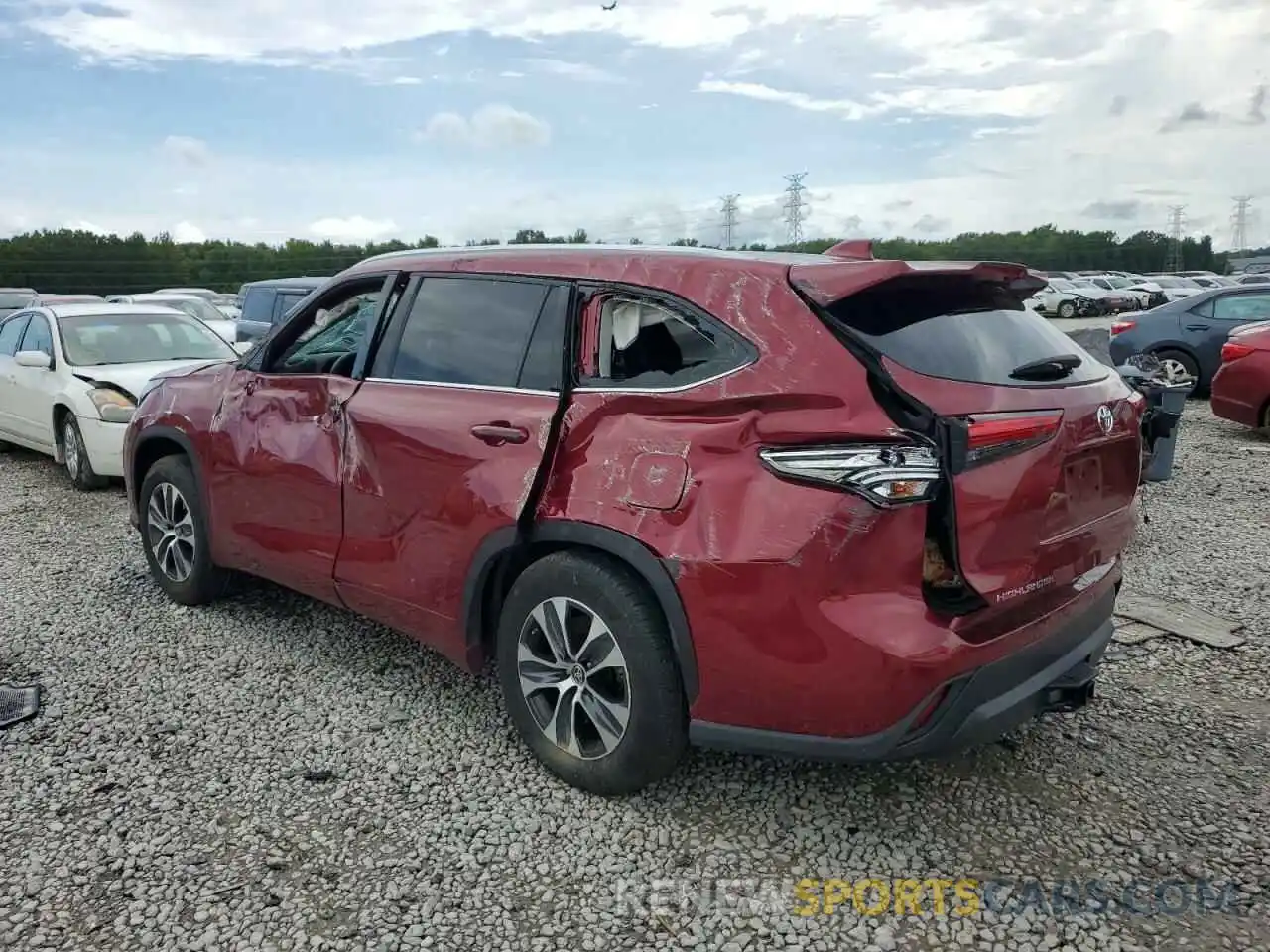 9 Photograph of a damaged car 5TDGZRAH7LS513132 TOYOTA HIGHLANDER 2020