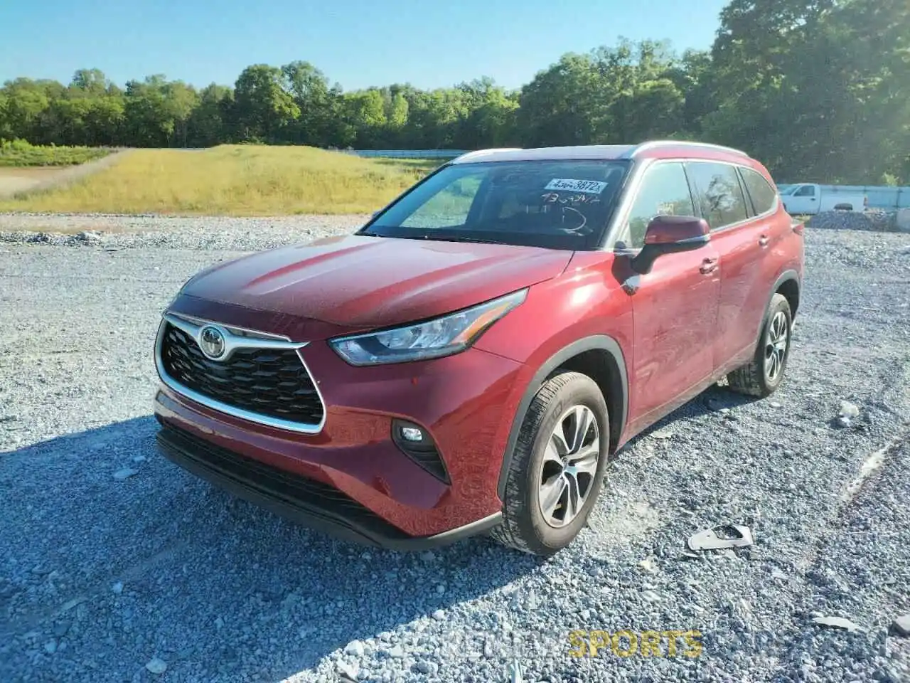 2 Photograph of a damaged car 5TDGZRAH7LS514085 TOYOTA HIGHLANDER 2020