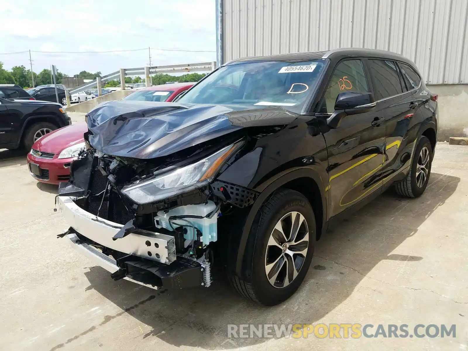 2 Photograph of a damaged car 5TDGZRAH8LS007860 TOYOTA HIGHLANDER 2020