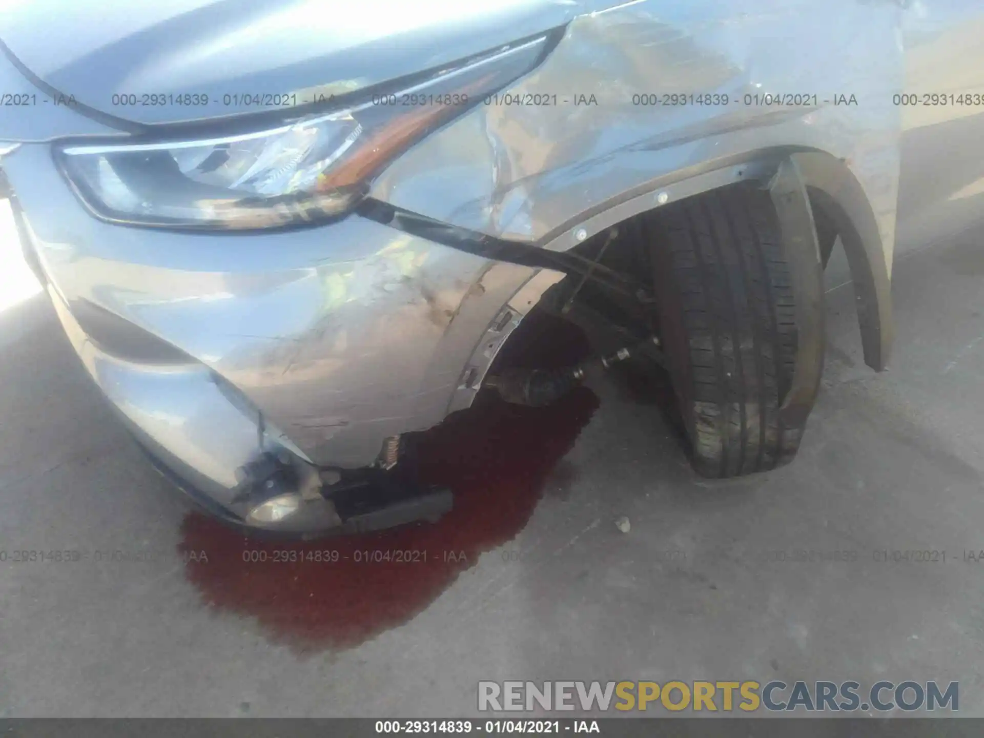 6 Photograph of a damaged car 5TDGZRAH8LS009561 TOYOTA HIGHLANDER 2020