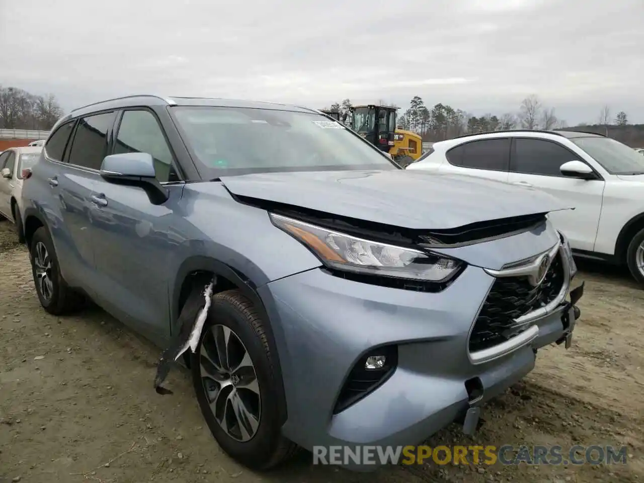 1 Photograph of a damaged car 5TDGZRAH8LS011939 TOYOTA HIGHLANDER 2020