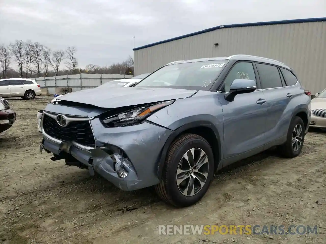 2 Photograph of a damaged car 5TDGZRAH8LS011939 TOYOTA HIGHLANDER 2020