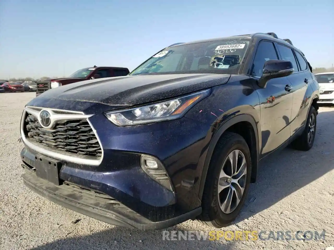 2 Photograph of a damaged car 5TDGZRAH8LS014212 TOYOTA HIGHLANDER 2020