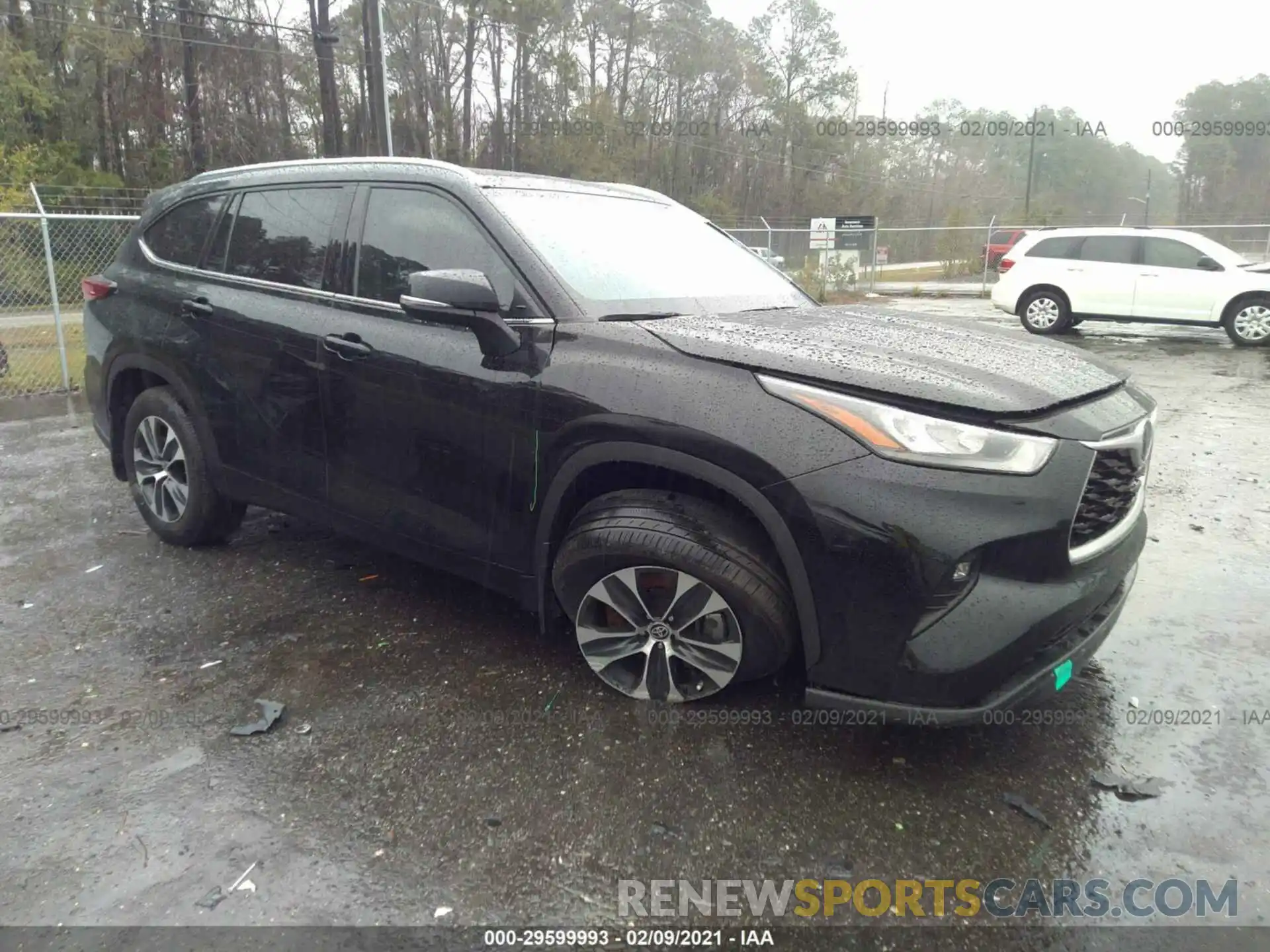 1 Photograph of a damaged car 5TDGZRAH8LS503564 TOYOTA HIGHLANDER 2020