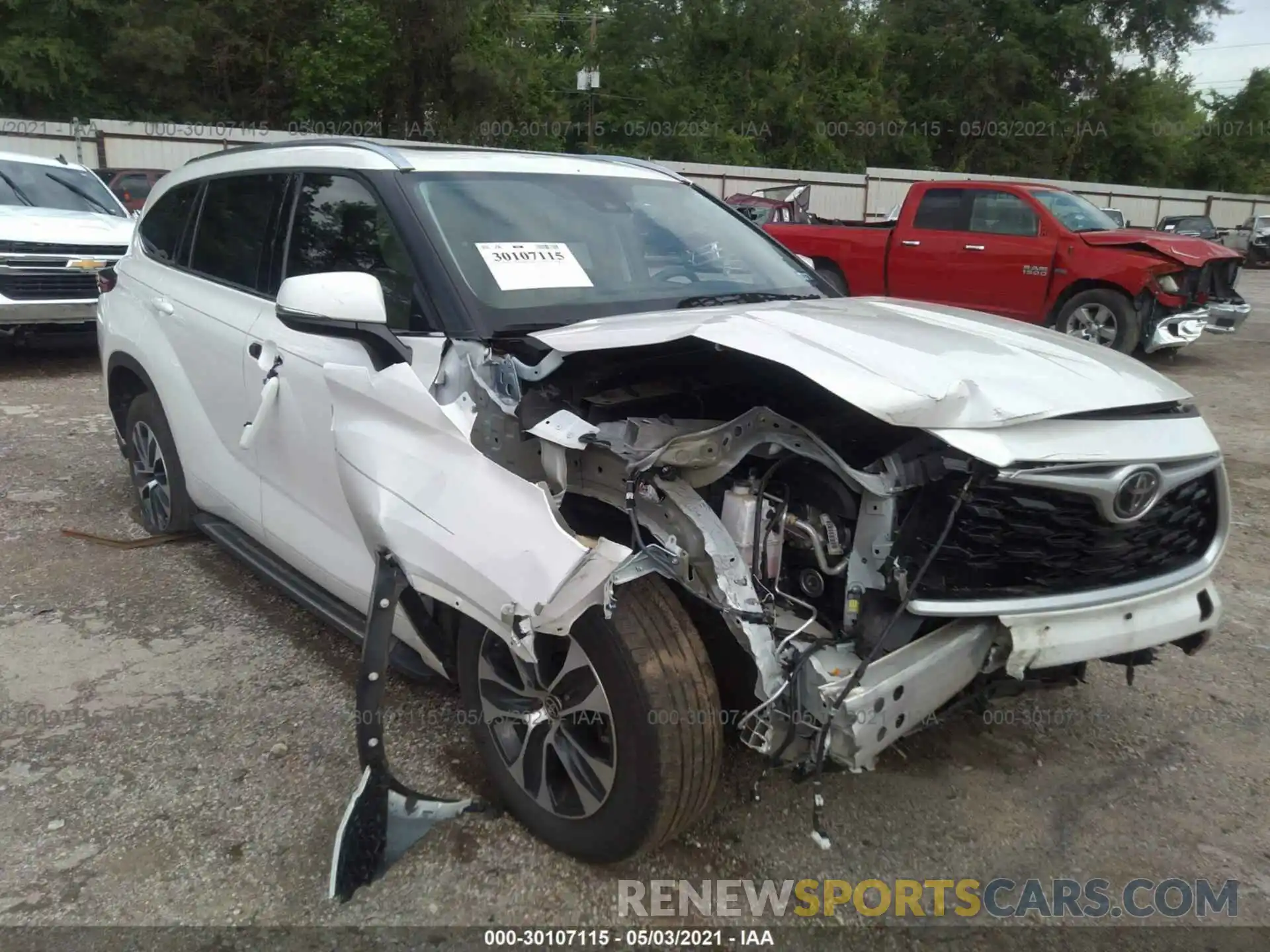 6 Photograph of a damaged car 5TDGZRAH8LS503676 TOYOTA HIGHLANDER 2020