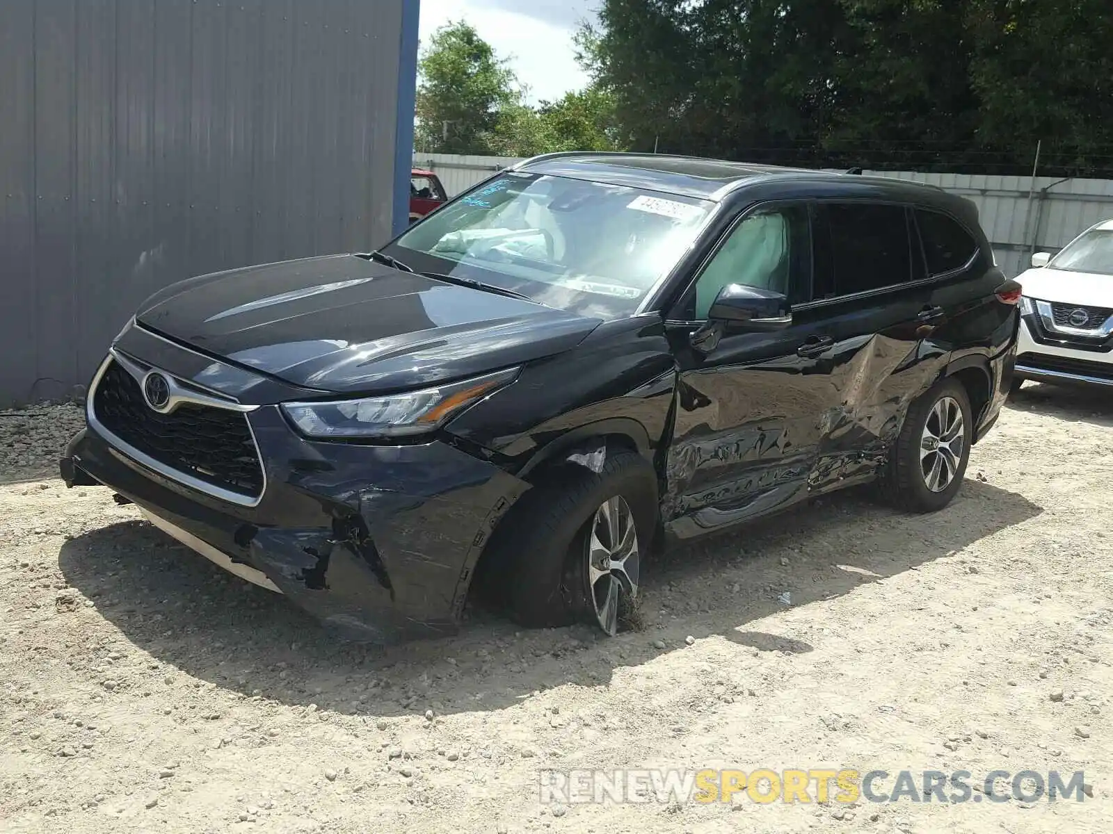 2 Photograph of a damaged car 5TDGZRAH8LS505492 TOYOTA HIGHLANDER 2020